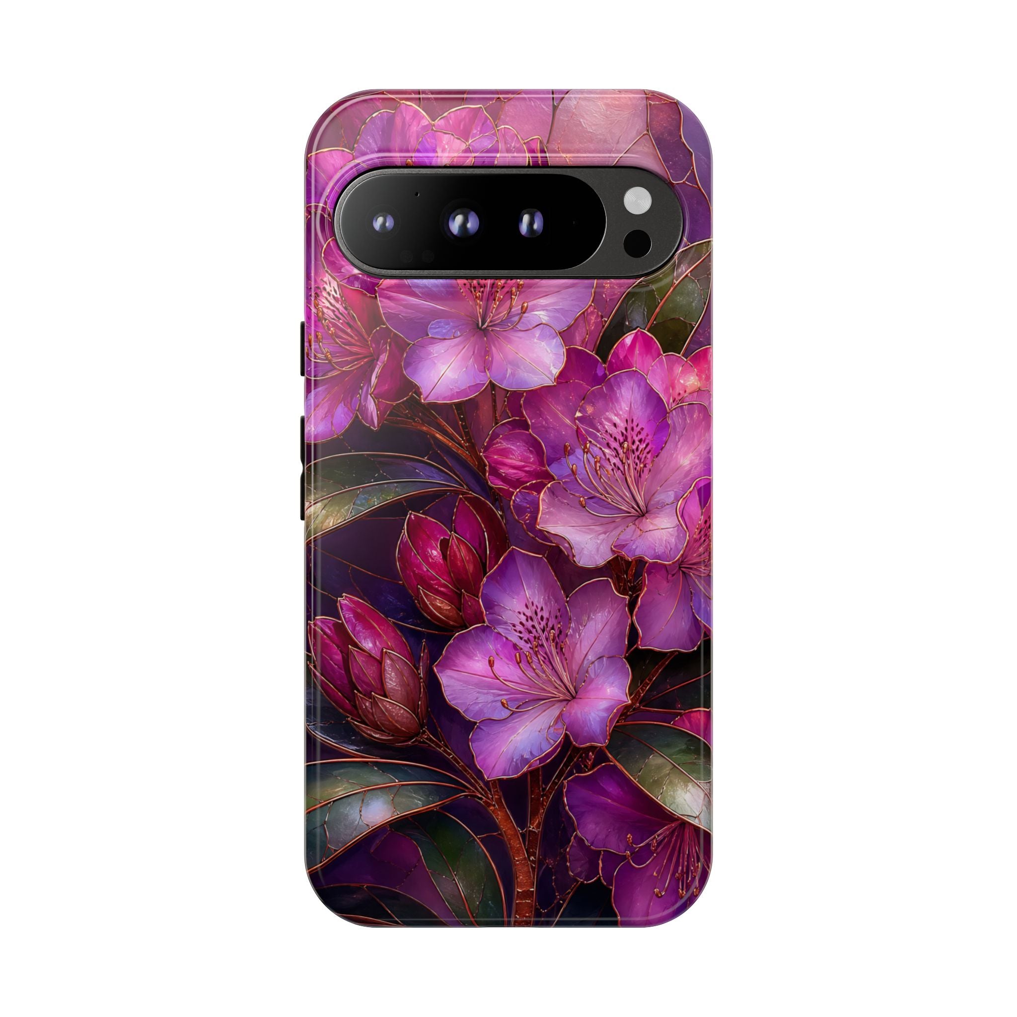Purple Floral Google Pixel Phone Case | Dark Botanical Phone Case