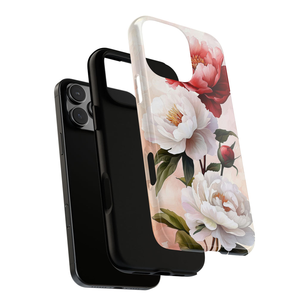 Floral Peony Tough iPhone Case