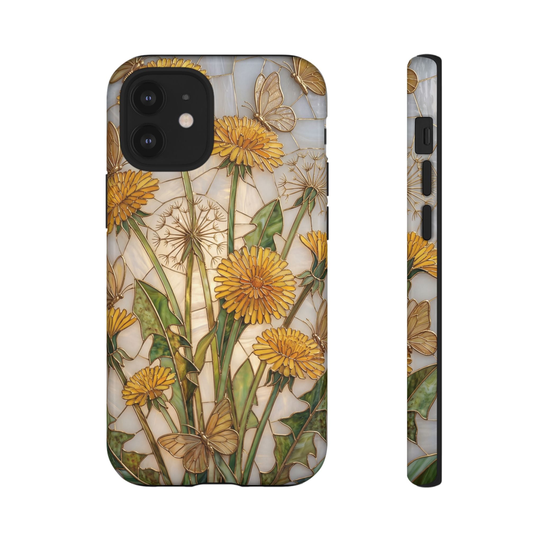 Dandelion Bouquet Tough iPhone Case — Floral Botanical Protective Cover