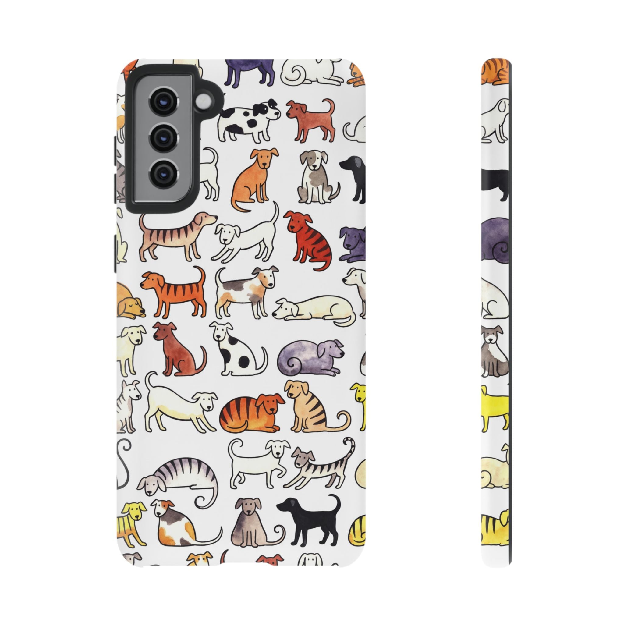 Dog Pattern Samsung Galaxy Case | Cute Colourful Dogs
