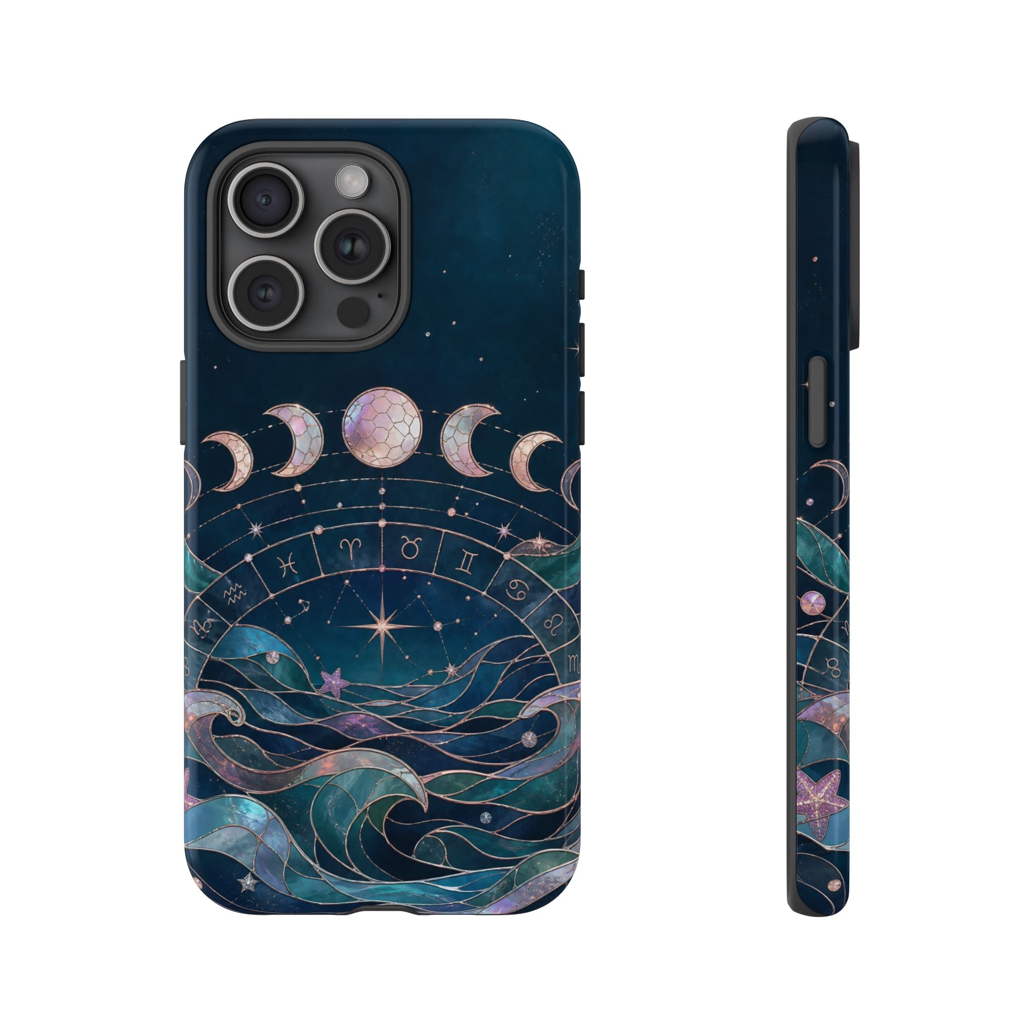 Celestial Zodiac Wheel iPhone Case | Moon Phase iPhone Case