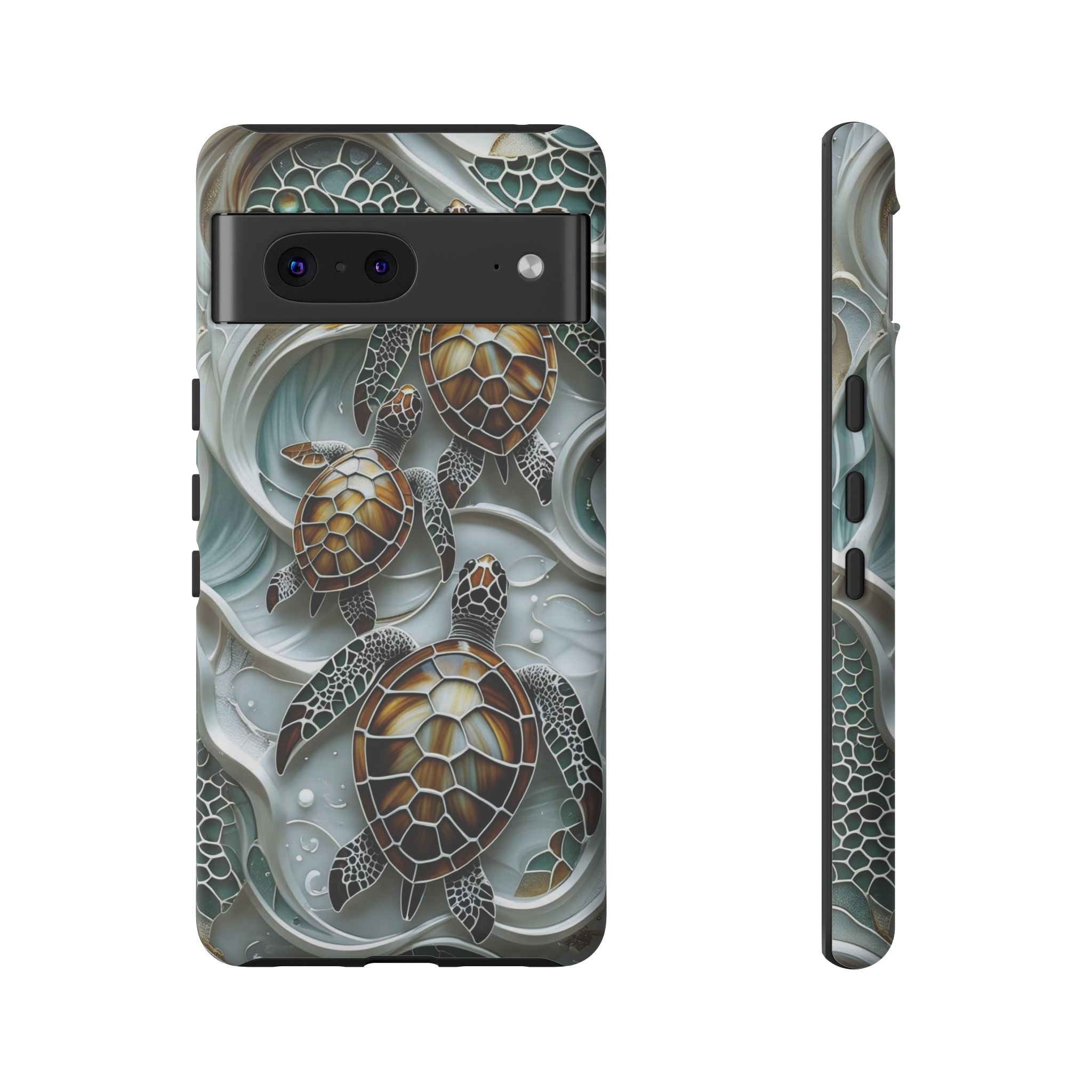 Sea Turtle Google Pixel Case — Ocean Waves Protective Phone Cover