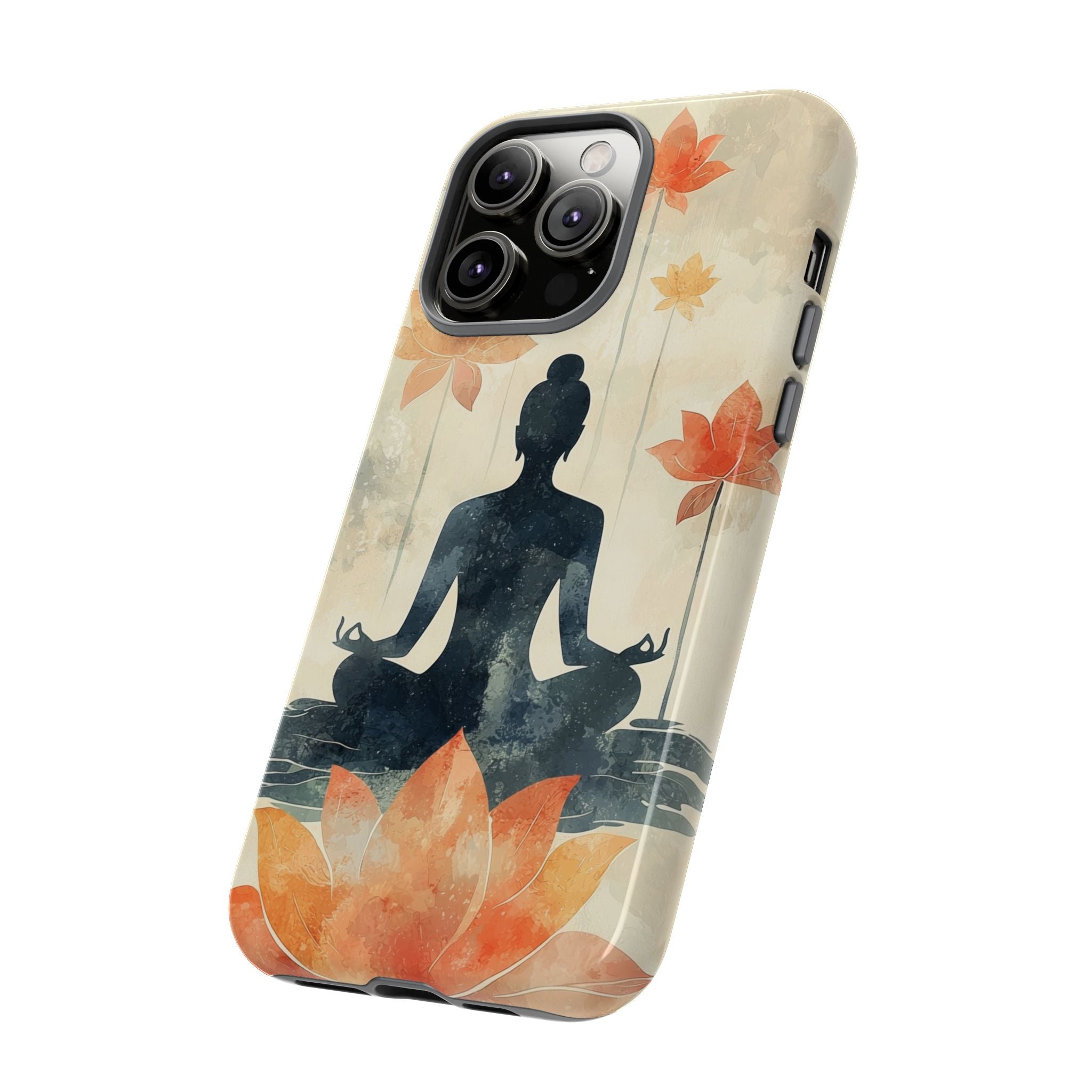 Yoga Lotus iPhone Case | Meditative Silhouette
