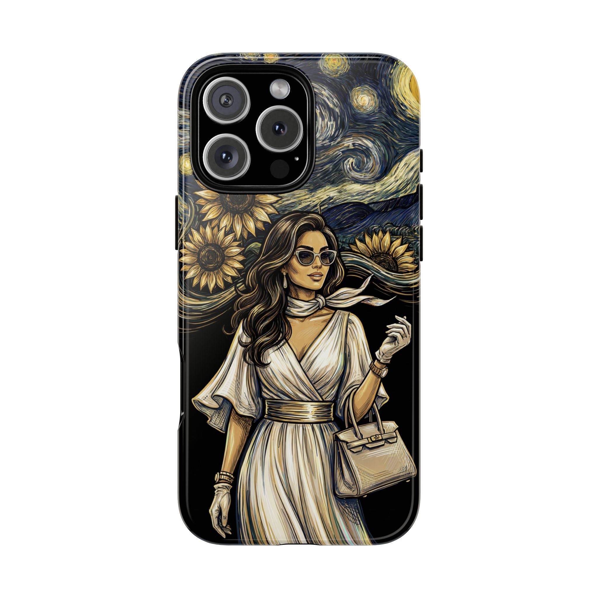 Van Gogh Night Sunflowers iPhone Case | Chic Woman Art