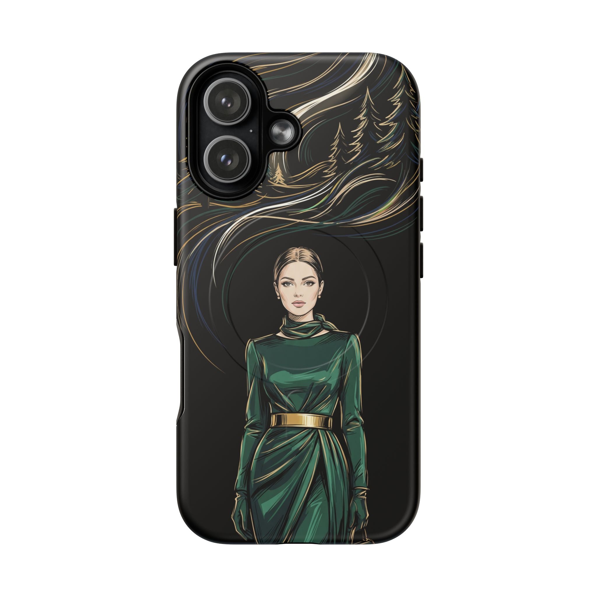 Elegant Forest Woman MagSafe iPhone Case