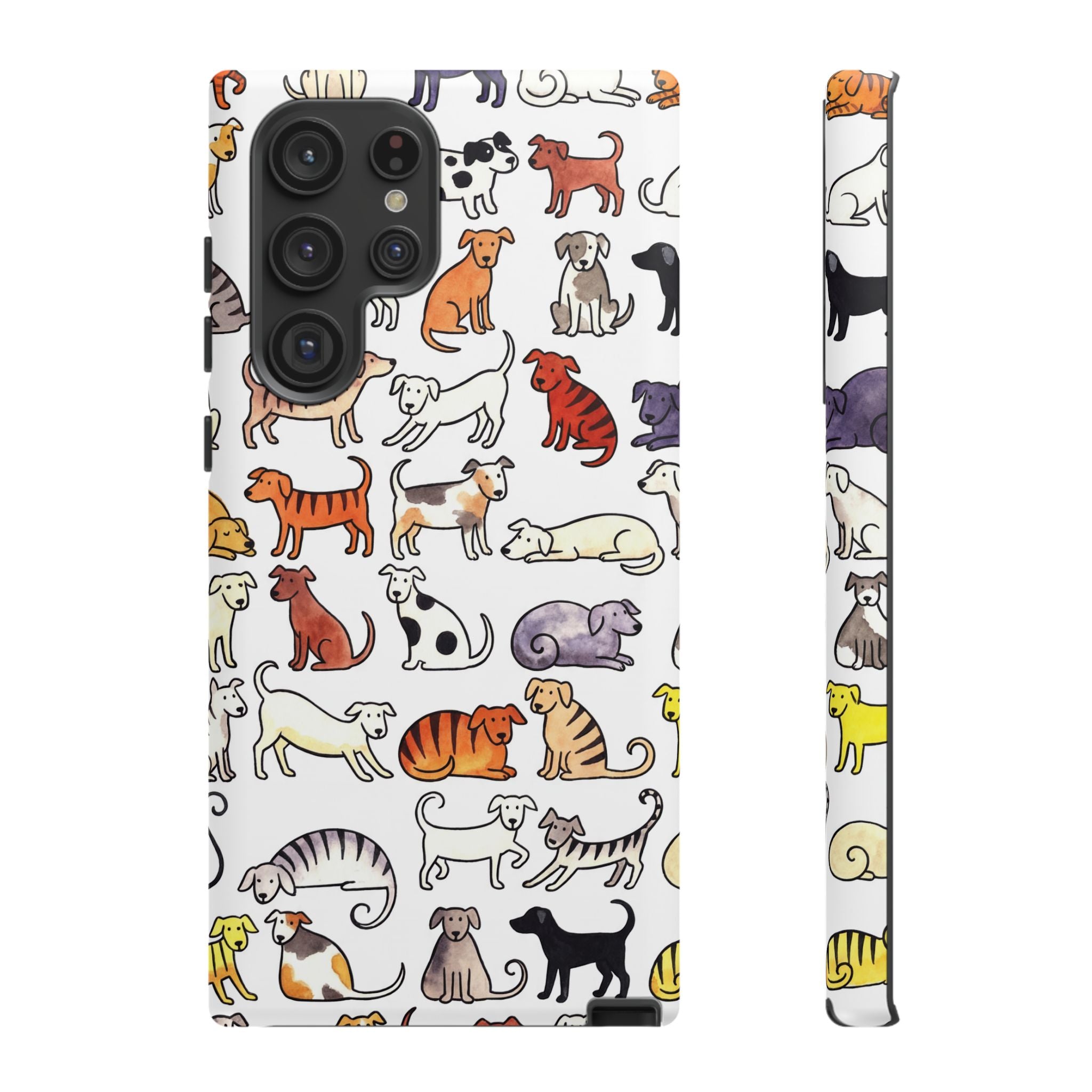 Dog Pattern Samsung Galaxy Case | Cute Colourful Dogs