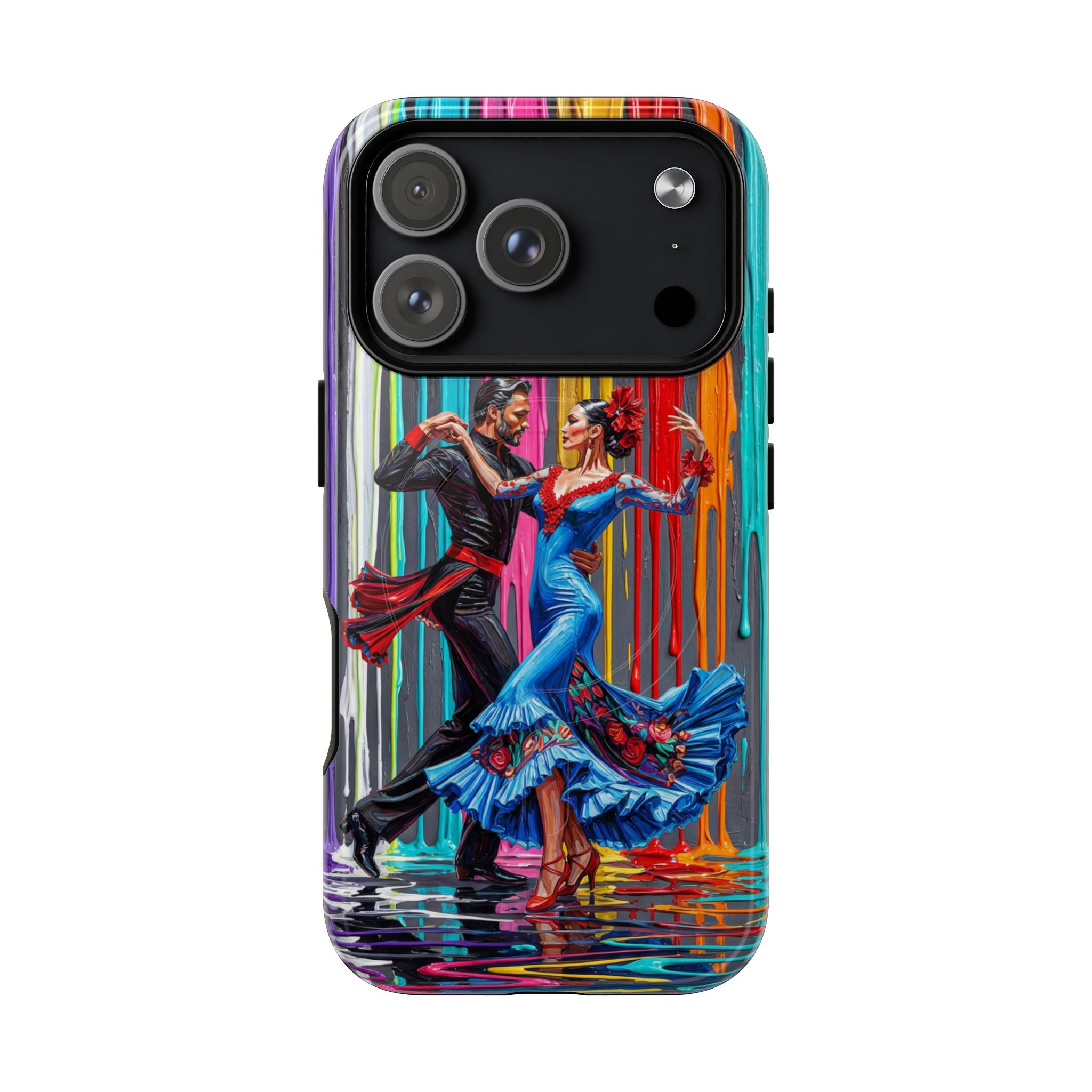 Colorful Tango MagSafe iPhone Case | Vibrant Dancing Couple Art Protection