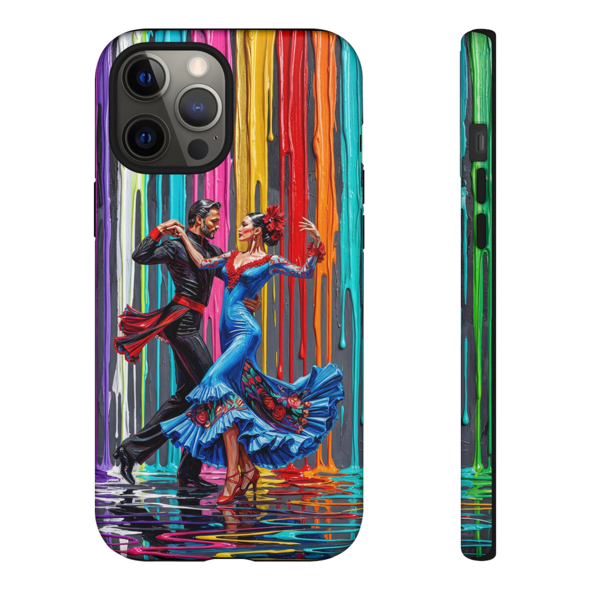 Colorful Tango iPhone Case | Vibrant Dancing Couple Art Protection