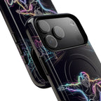 Neon Skateboard MagSafe iPhone Case | Glow Skatepark Protective Cover