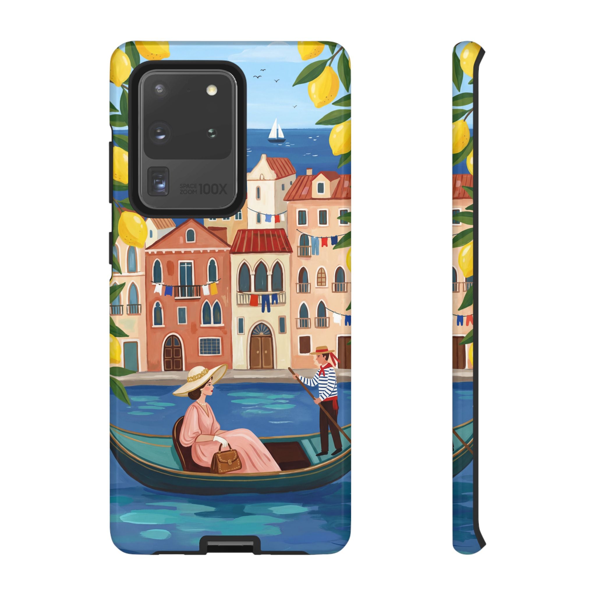 Venetian Gondola Samsung Galaxy Phone Case | Lemon Coast Waterfront Travel