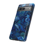 Ocean Animals Tough Google Pixel Phone Case | Navy Blue Undersea Whale Cover
