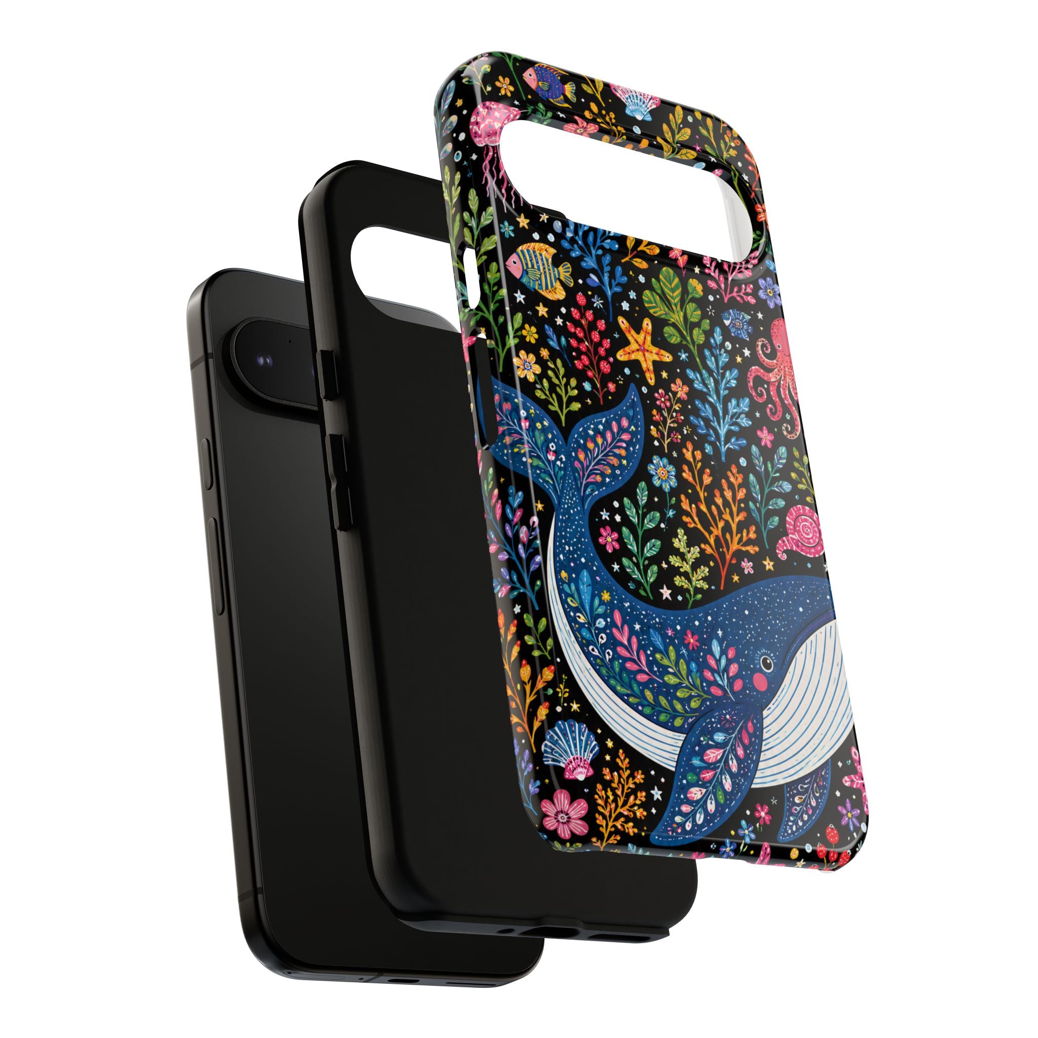 Whimsical Whale Tough Google Pixel Phone Case