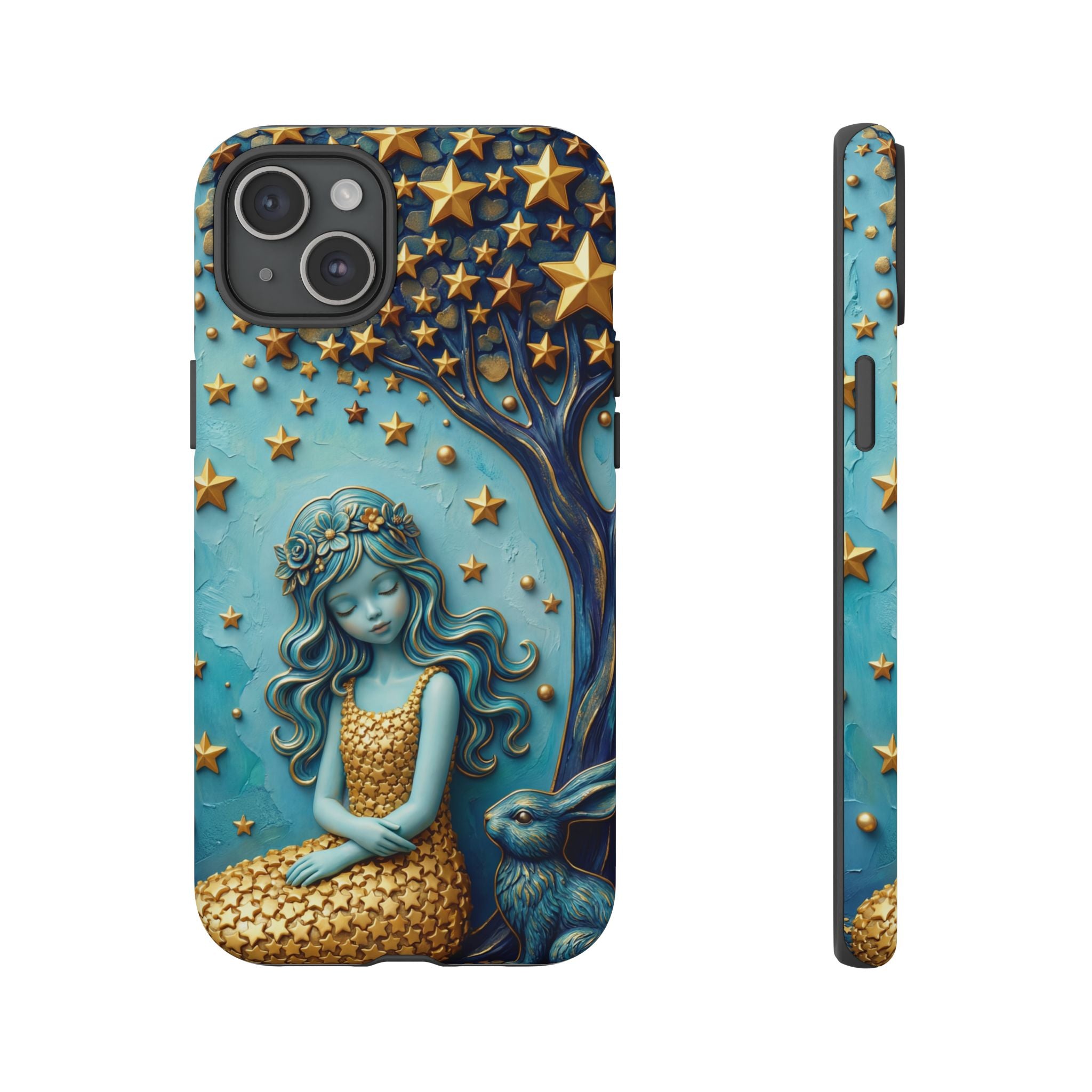 Dreamy Maiden & Star Tree iPhone Case