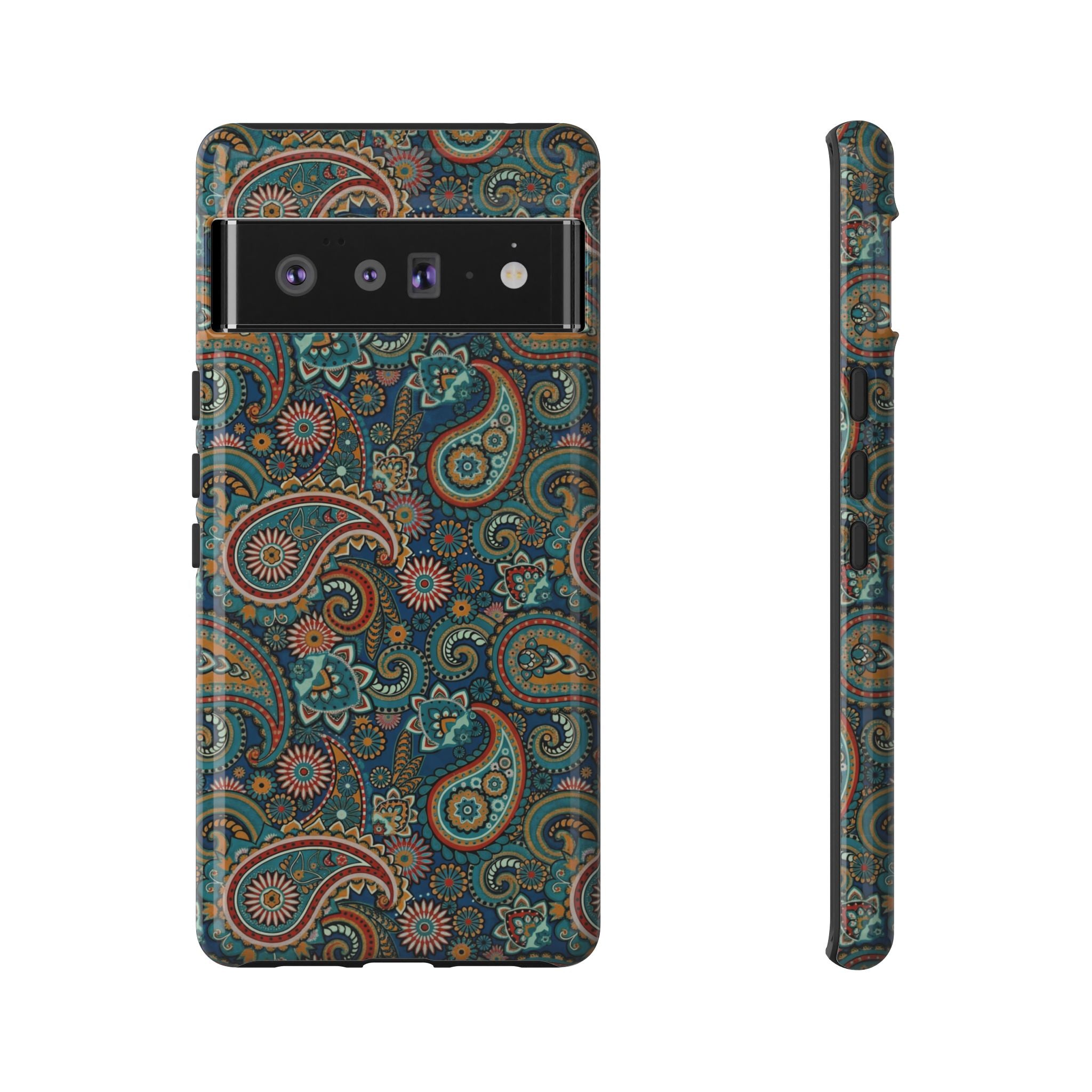 Batik Vibrant Paisley Protective Tough Google Pixel Case