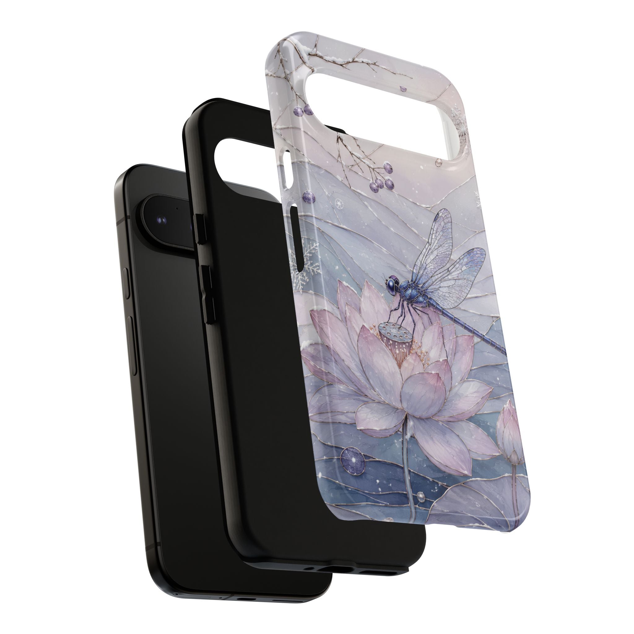 Lotus Dragonfly Google Pixel Phone Case | Water Lily Phone Case
