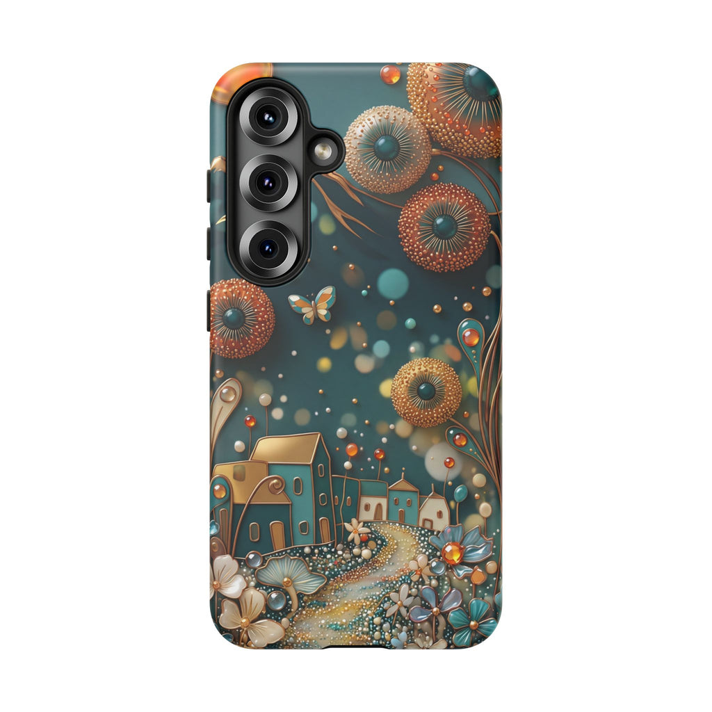 Whimsical Night Village Samsung Galaxy Case