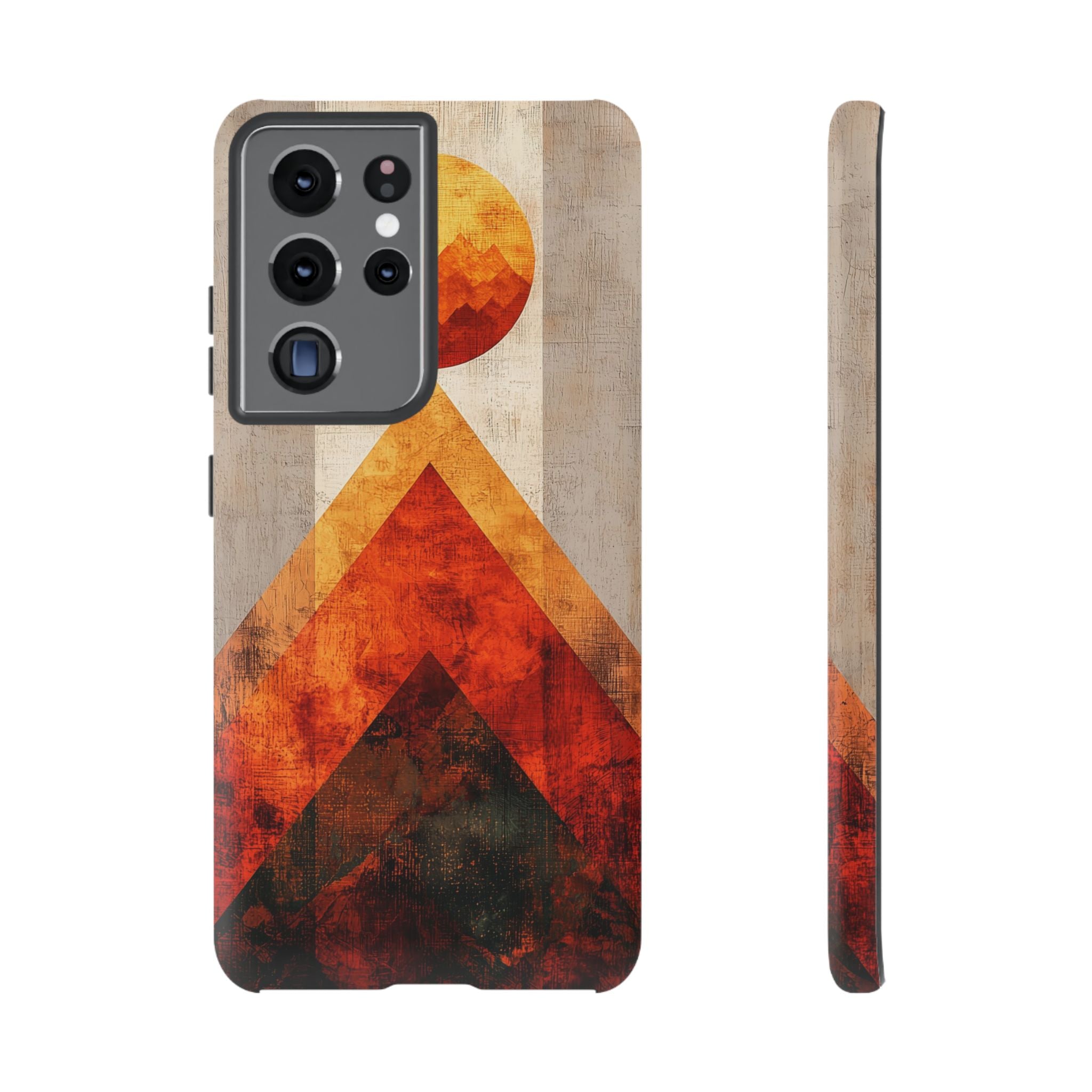 Retro Geometric Sunset Samsung Galaxy Case