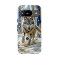Wolf in Snow Google Pixel Case — Rugged Wildlife
