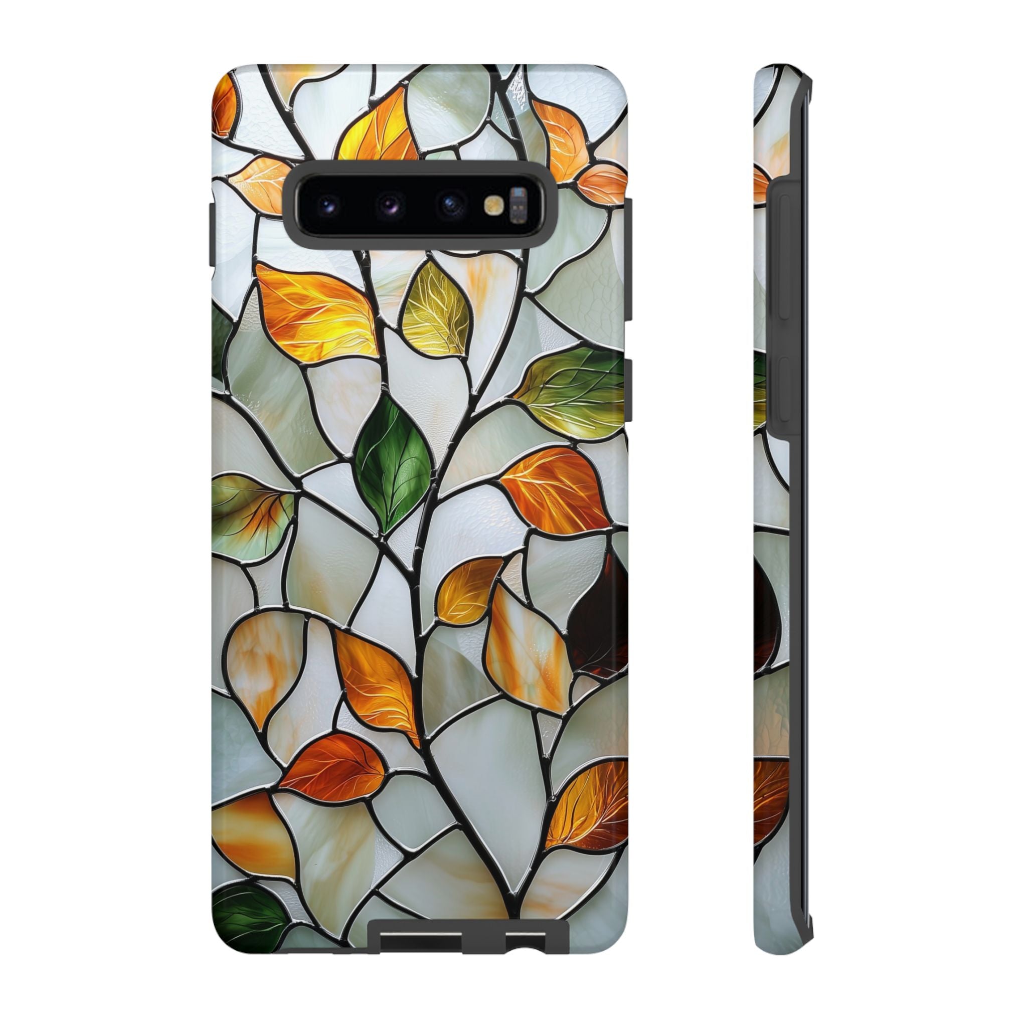 Stained Glass Autumn Leaves Mosaic Samsung Galaxy S Case