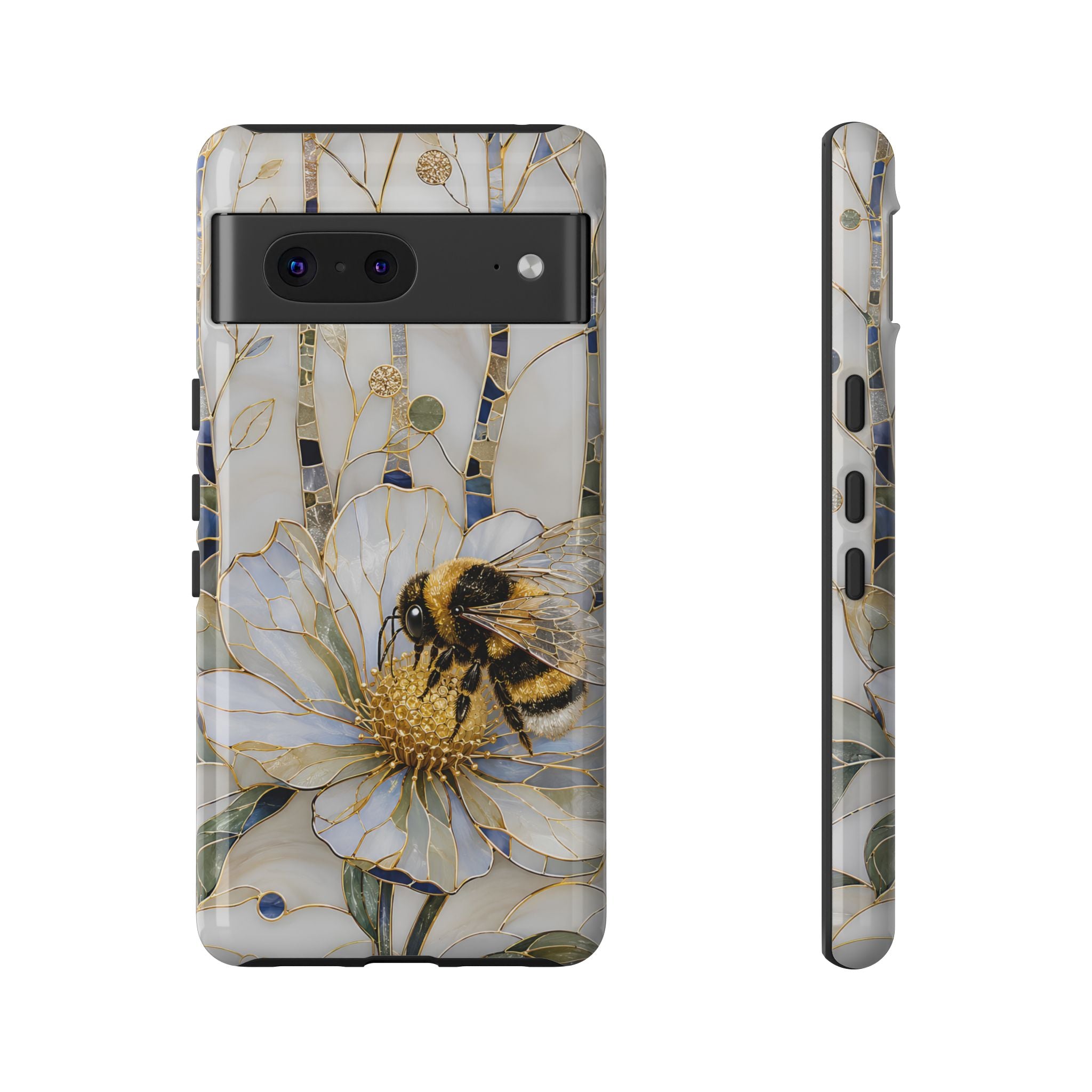 Bumblebee Google Pixel Phone Case | Stained Glass Bee Phone Case