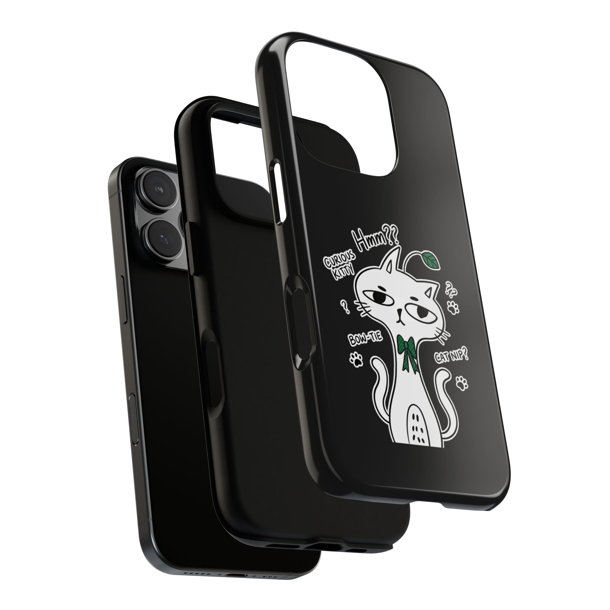 Cover per telefono Gatto Carino Confuso — Custodia protettiva con grafica "Hmm??"