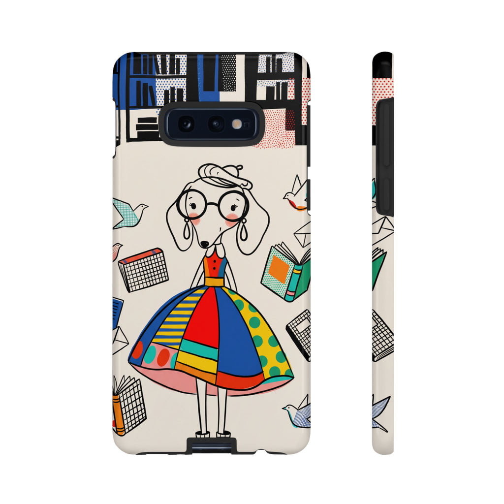 Cute Dachshund Dog Illustration Samsung Galaxy Phone Case