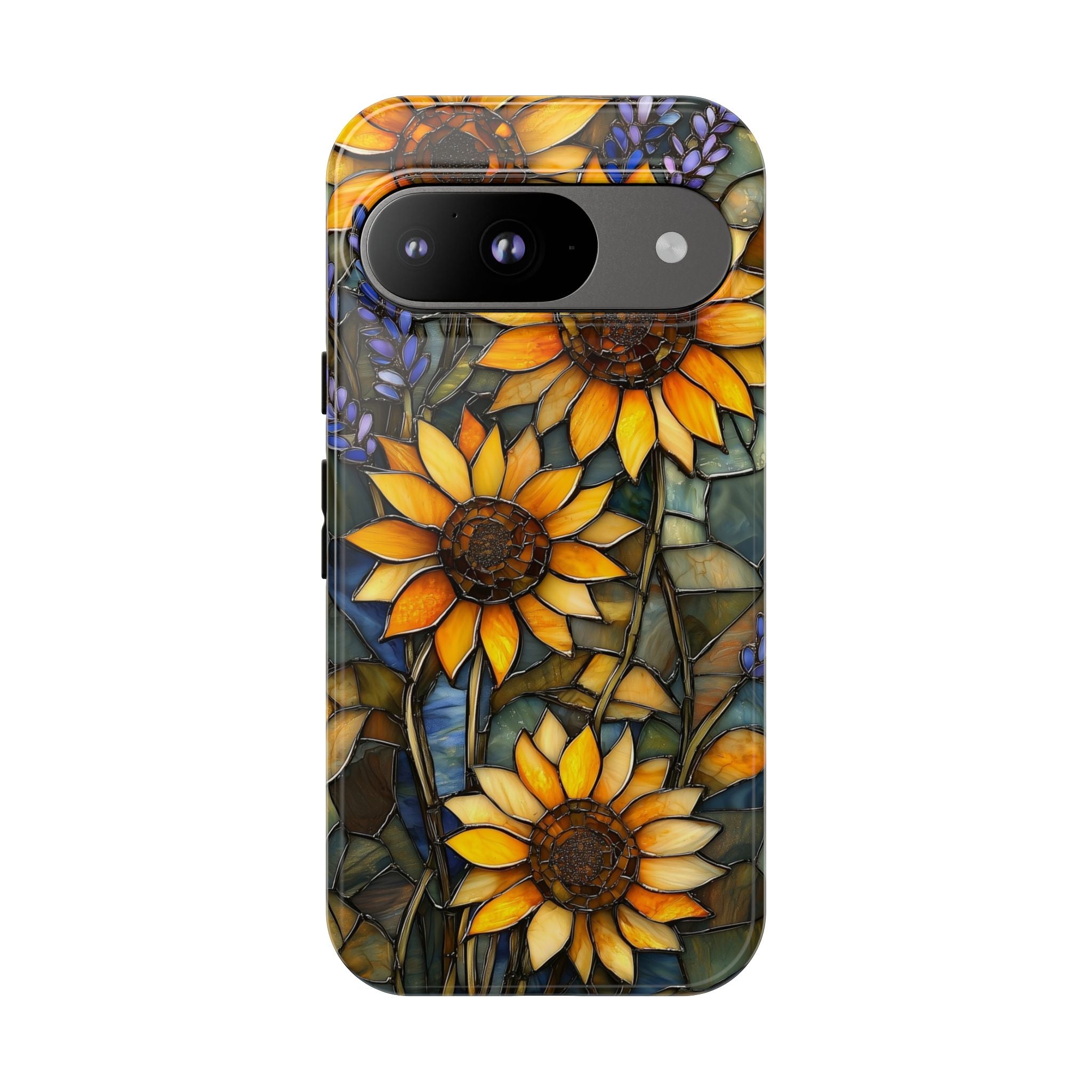 Sunflower Stained Glass Tough Google Pixel Case