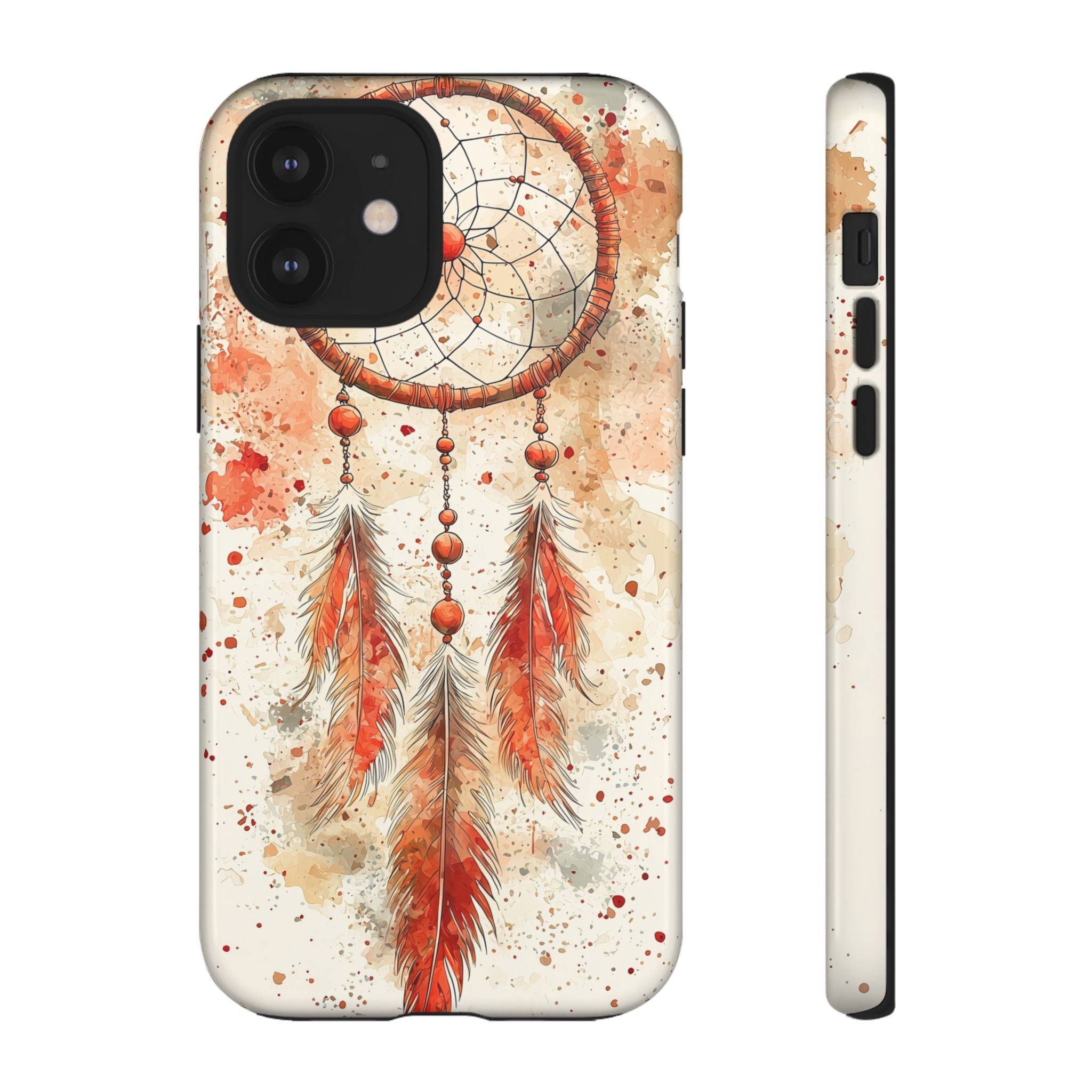 Dreamcatcher Tough iPhone Case | Watercolour Feather