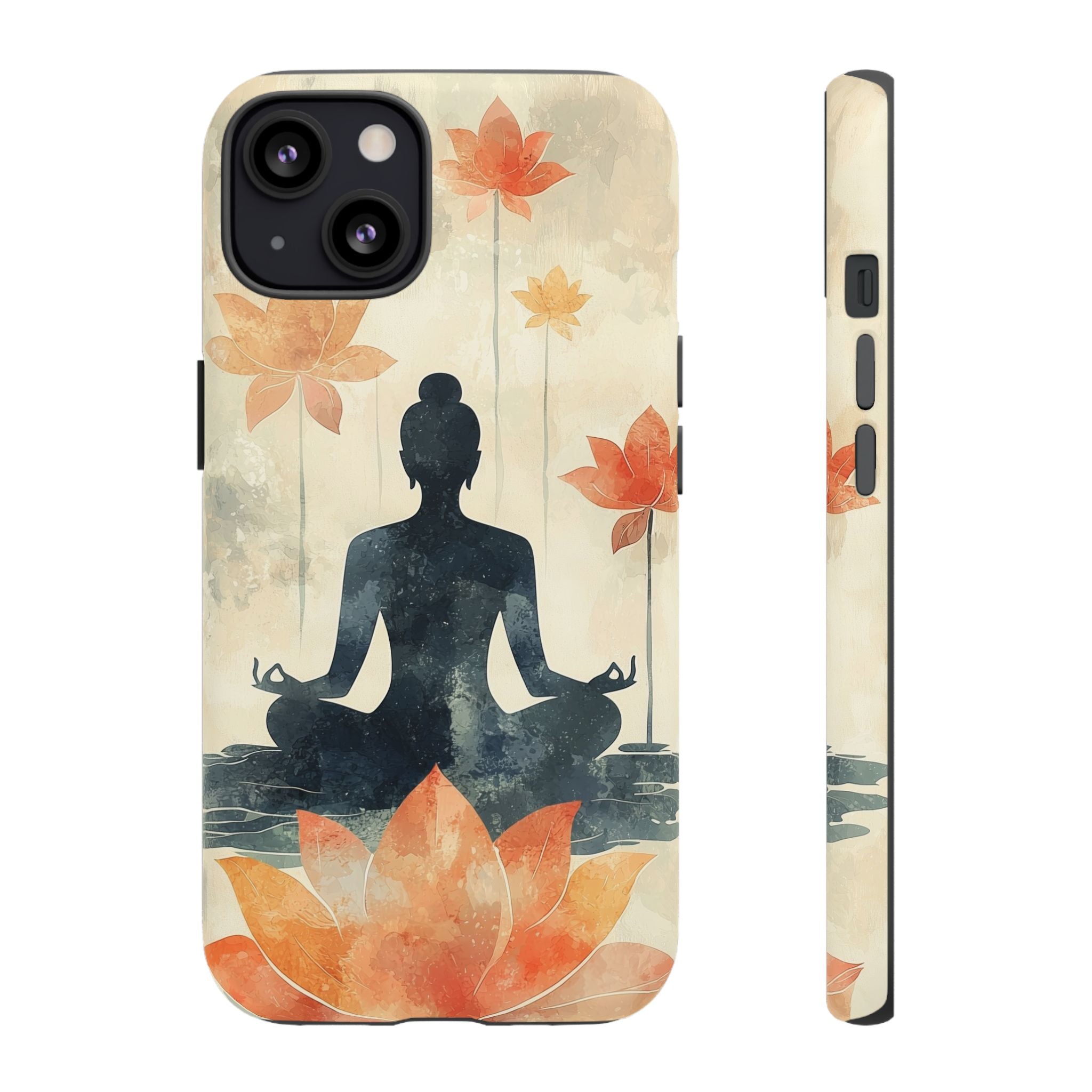 Yoga Lotus iPhone Case | Meditative Silhouette