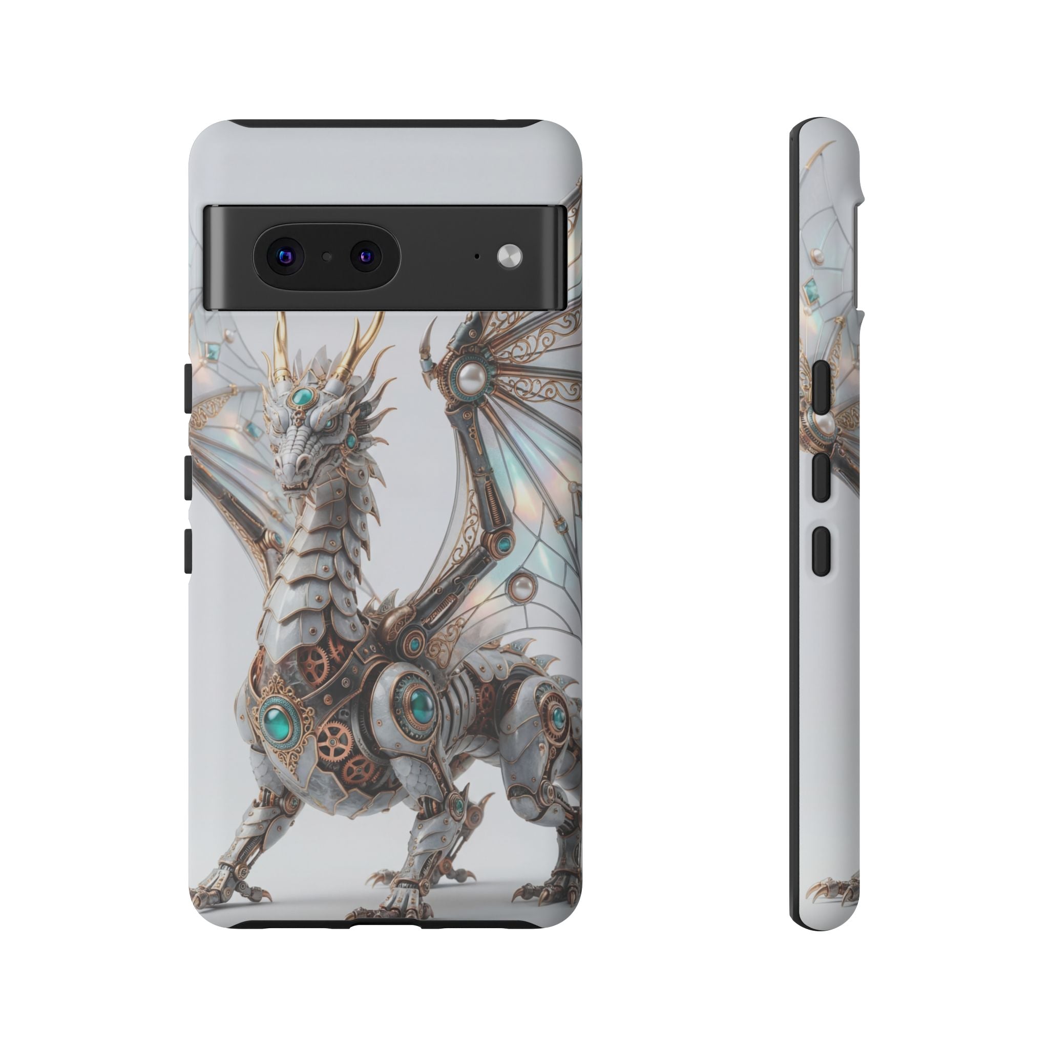 Steampunk Mechanical Dragon Google Pixel Case — Fantasy Armor Protective Cover