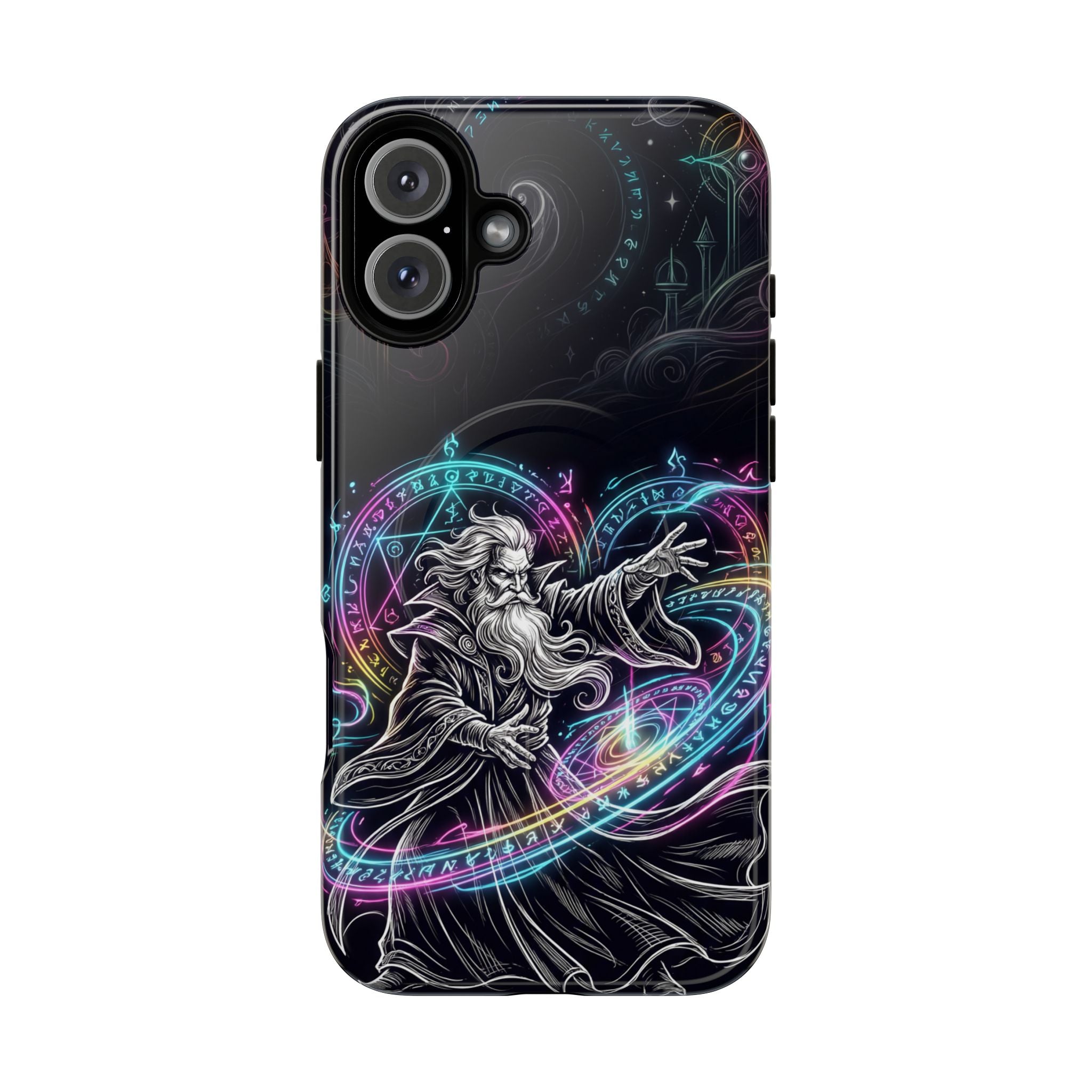 Neon Spell Art Wizard Magic MagSafe iPhone Case