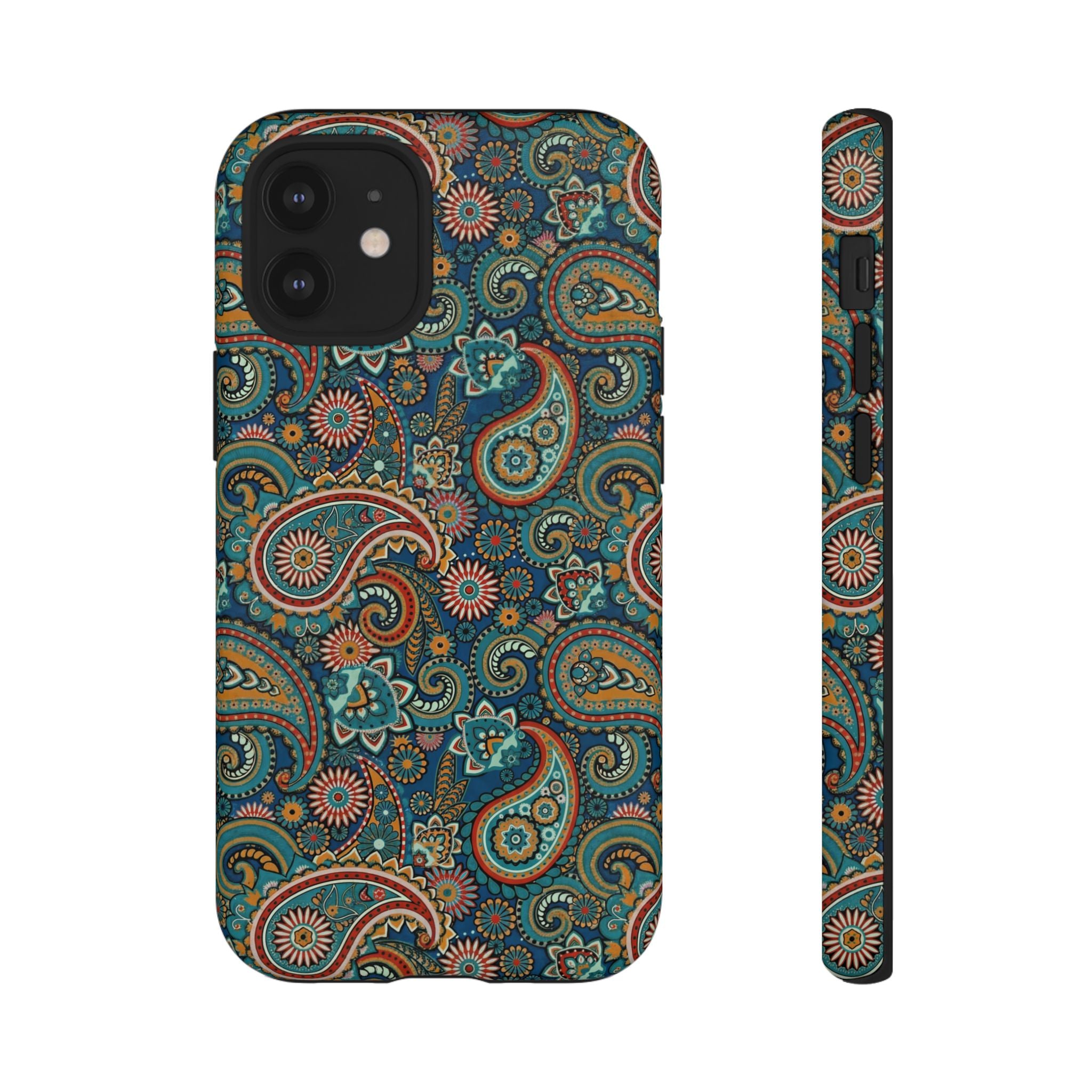 Batik Vibrant Paisley Protective Tough iPhone Case