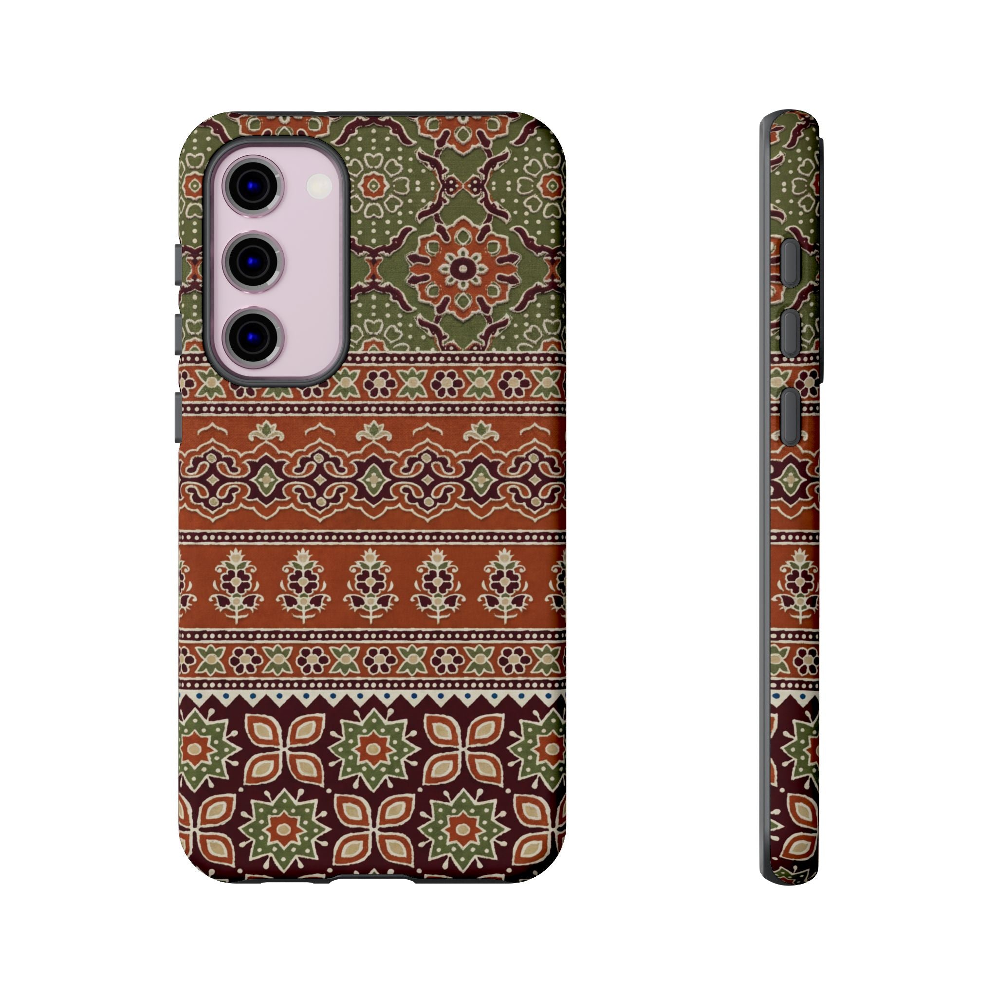 Batik Floral Protective Samsung Galaxy Case