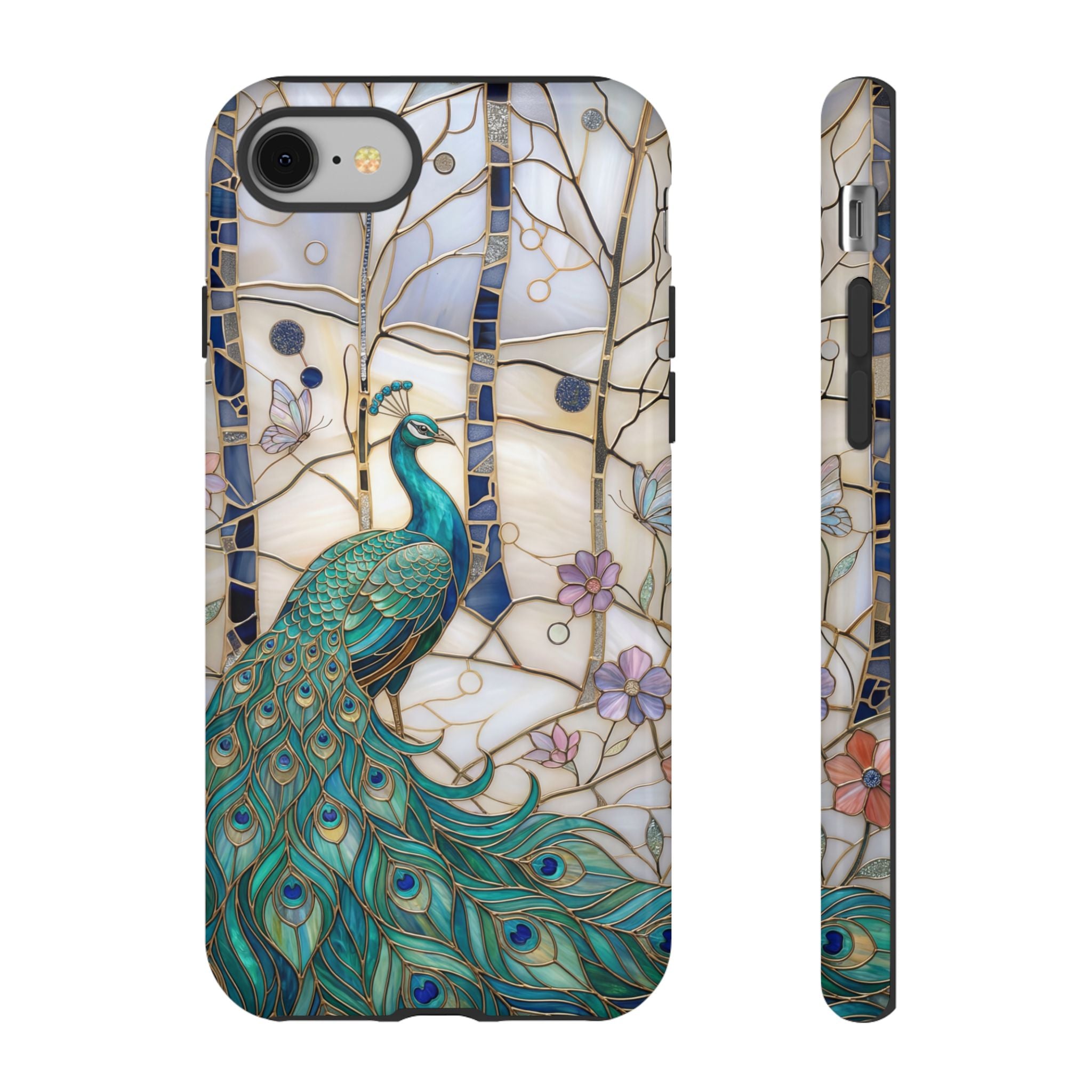 Peacock Stained Glass iPhone Case
