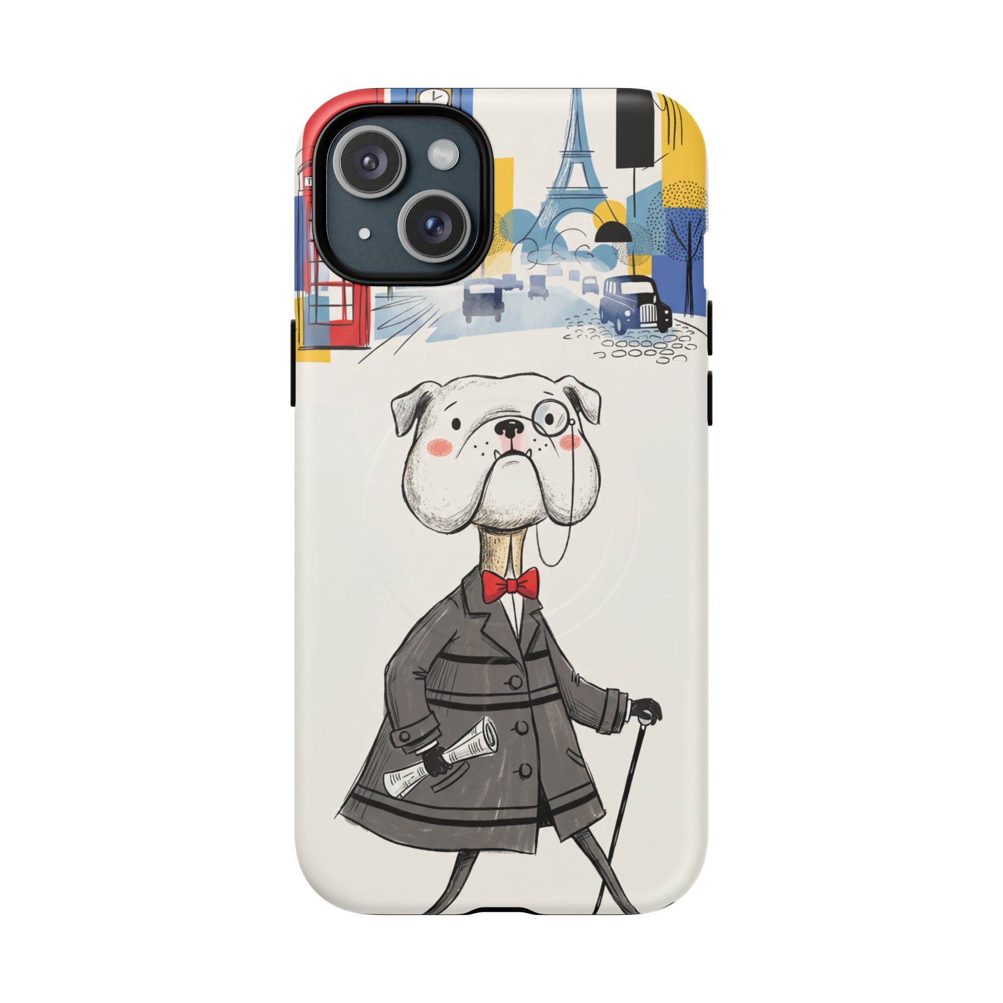 Vintage Dapper Gentleman Bulldog MagSafe iPhone Case