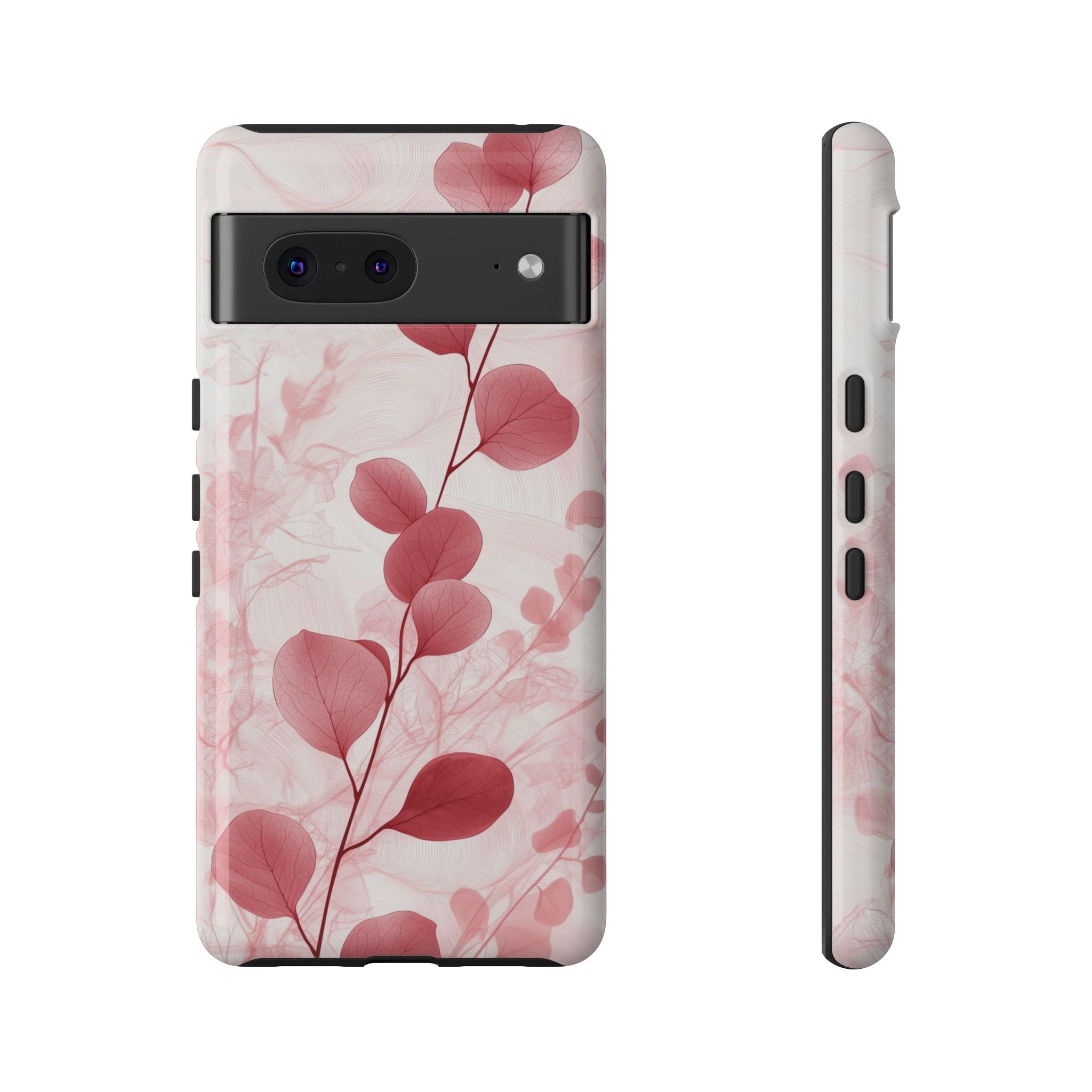 Pink Botanical Floral Eucalyptus Google Pixel Phone Case