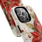 Poinsettia iPhone Case | Christmas Floral Cover