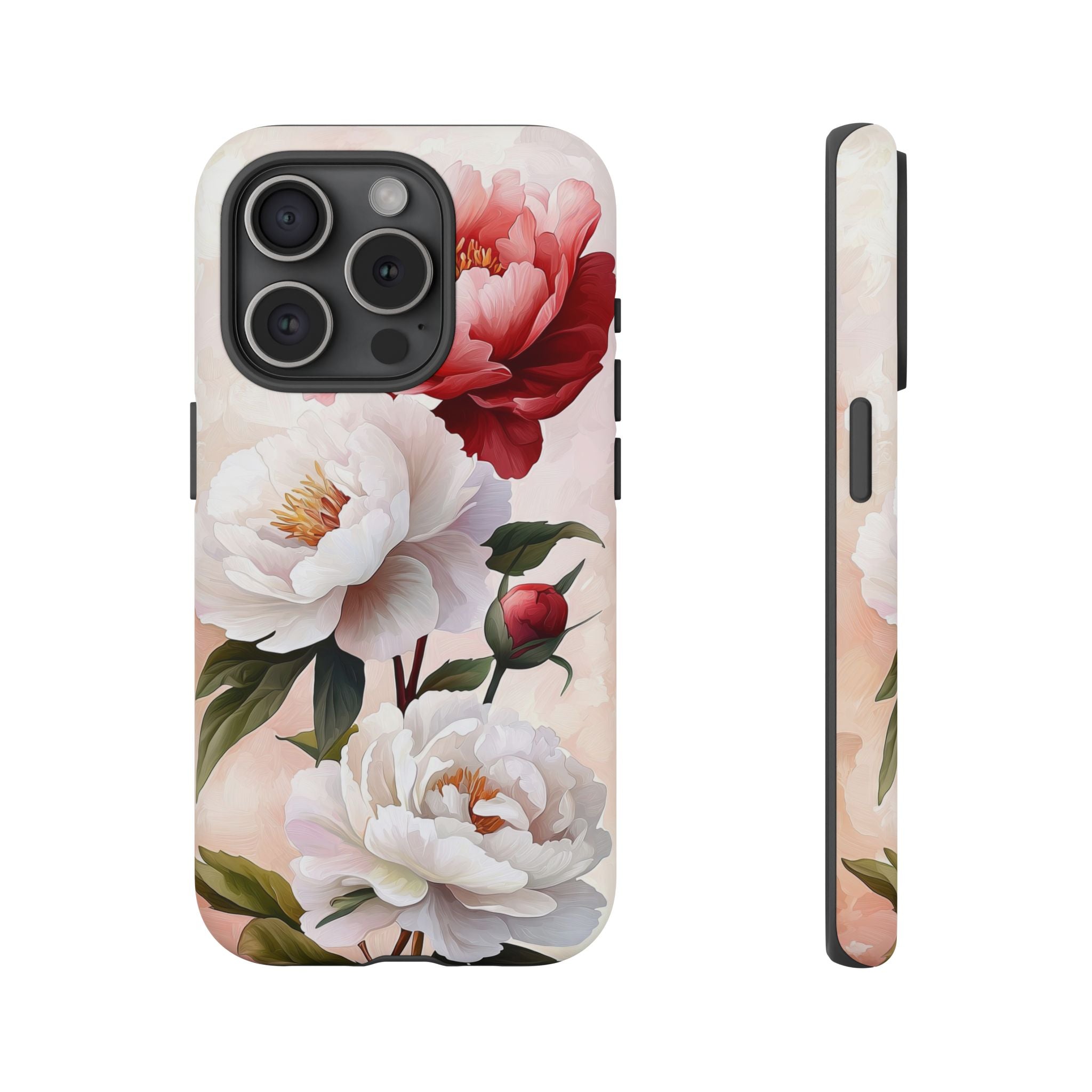 Floral Peony Tough iPhone Case