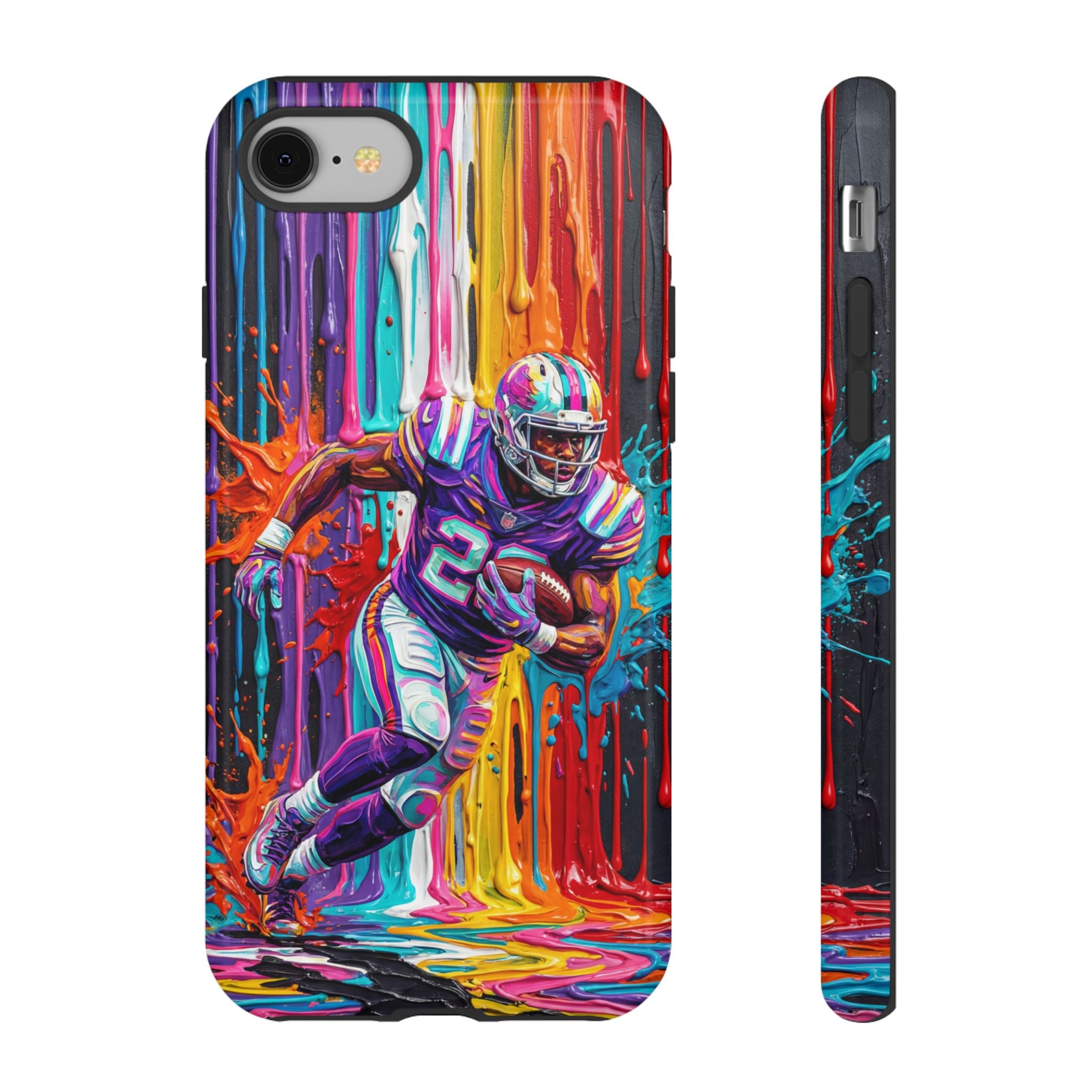 Vibrant American Football Runner iPhone Case