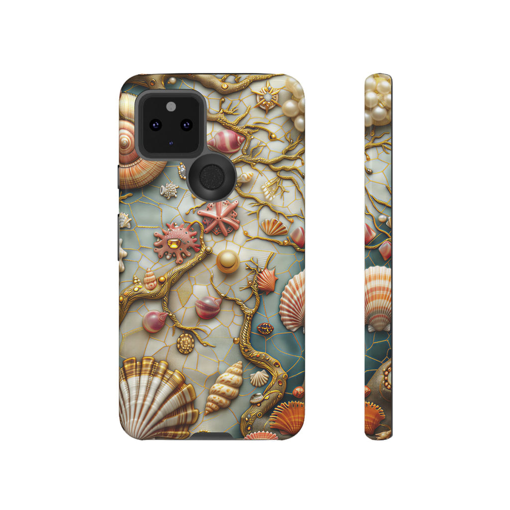 Decorative Seashell & Pearl Beach Design Google Pixel Case