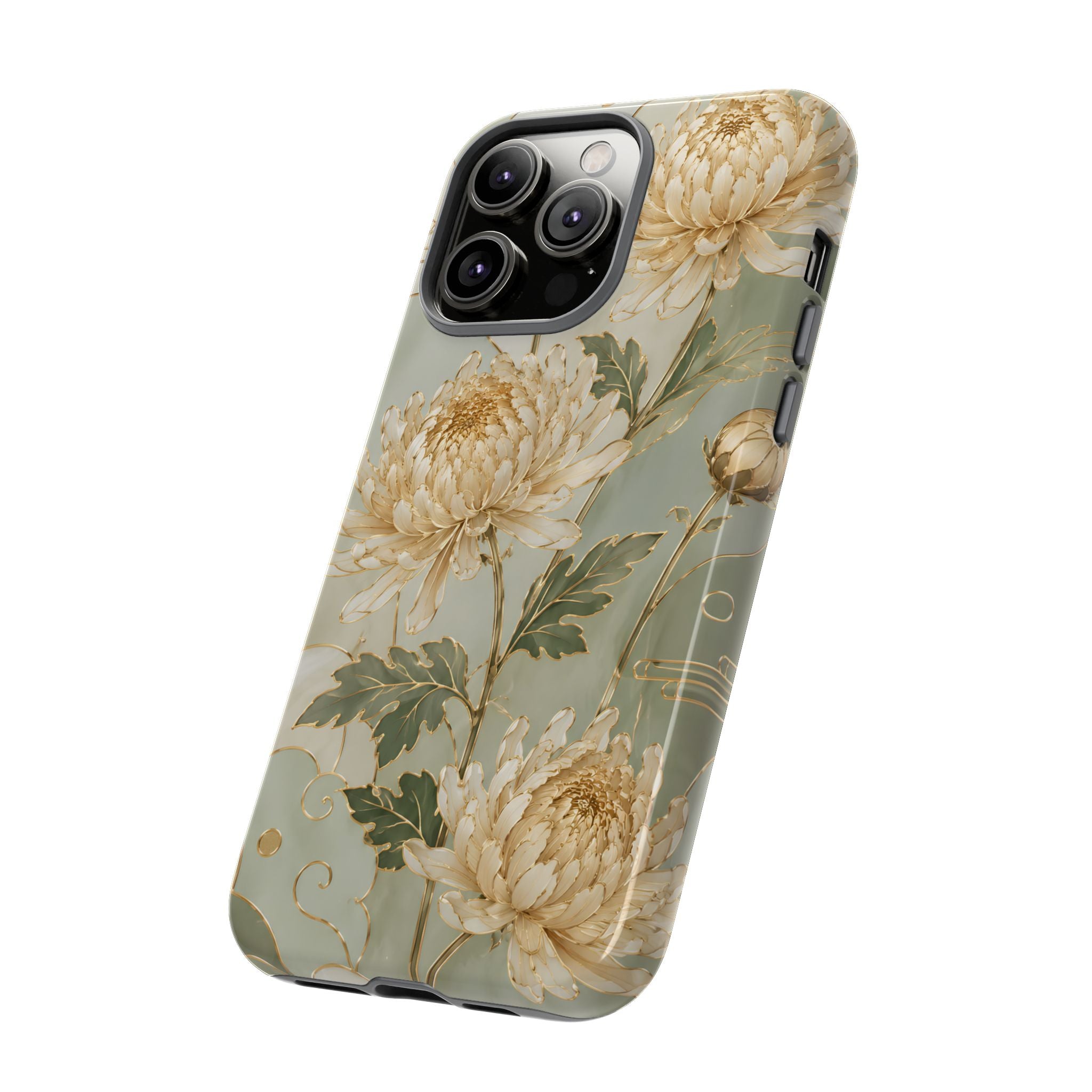 Chrysanthemum iPhone Case | Vintage Floral iPhone Case