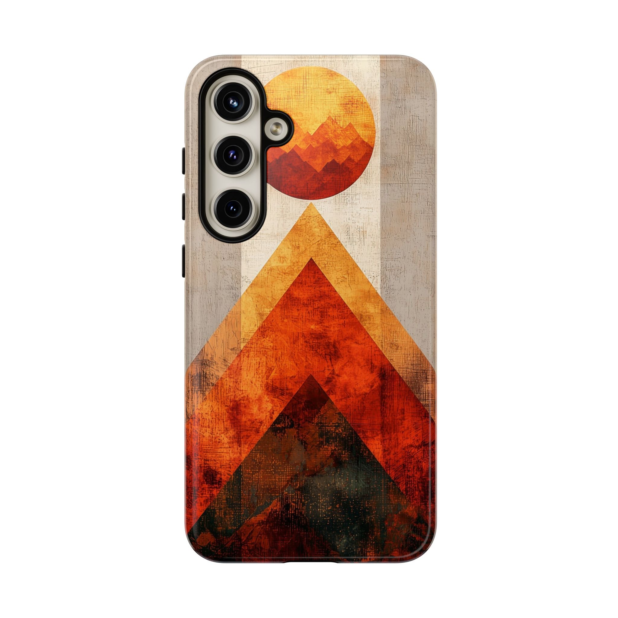 Retro Geometric Sunset Samsung Galaxy Case