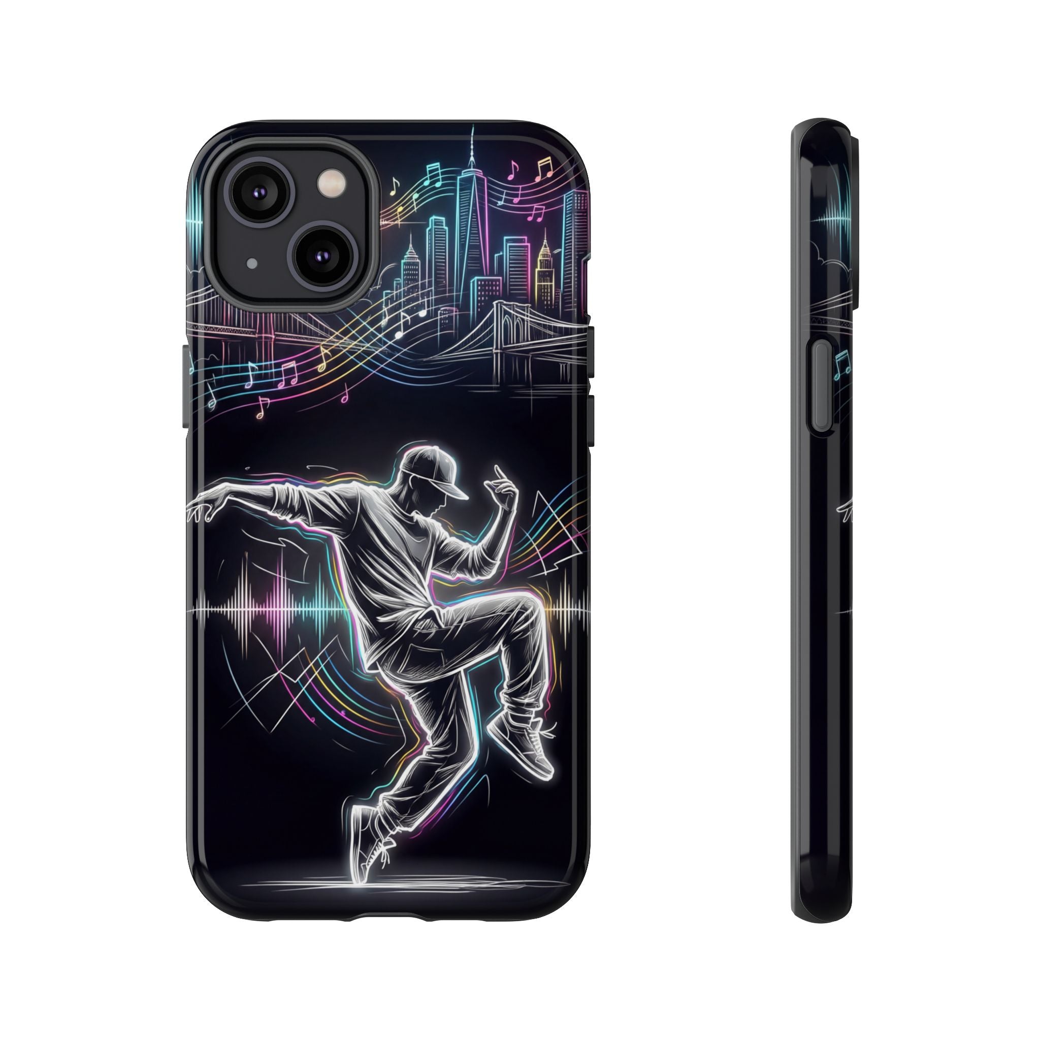 Dancer Neon Skyline iPhone Case