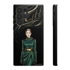 Elegante custodia per telefono Samsung Galaxy con donna della foresta