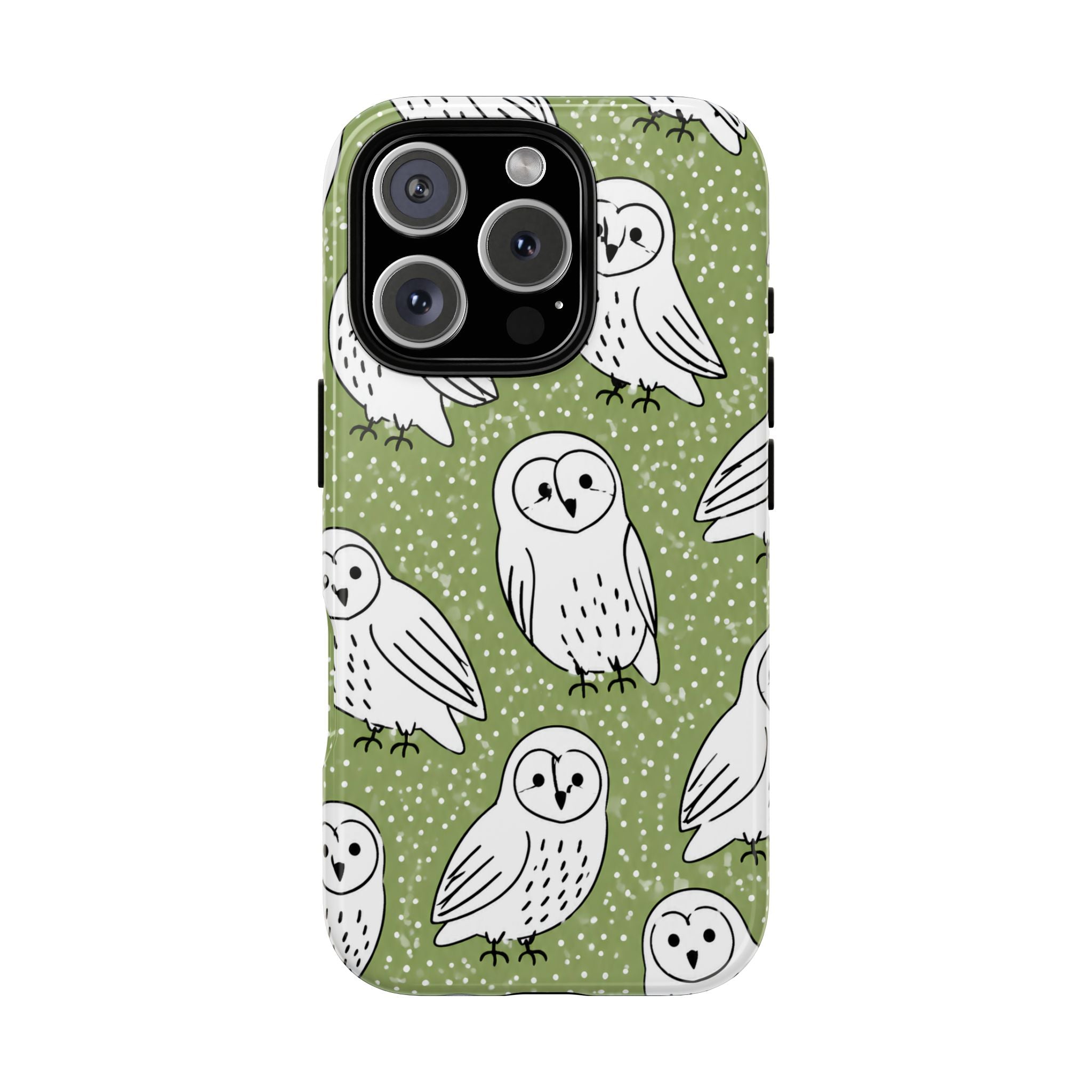 Barn Owl iPhone Case | Woodland Owl Pattern Cover