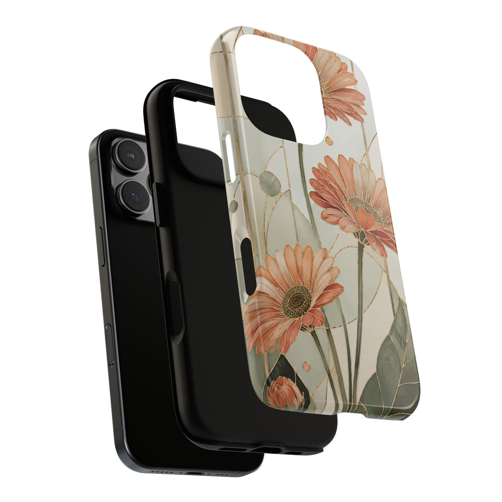 Gerbera Daisy iPhone Case | Stained Glass Floral iPhone Case