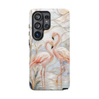 Flamingo Samsung Galaxy Phone Case | Stained Glass Bird Art