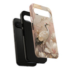 Crane Google Pixel Phone Case | Floral Phone Case