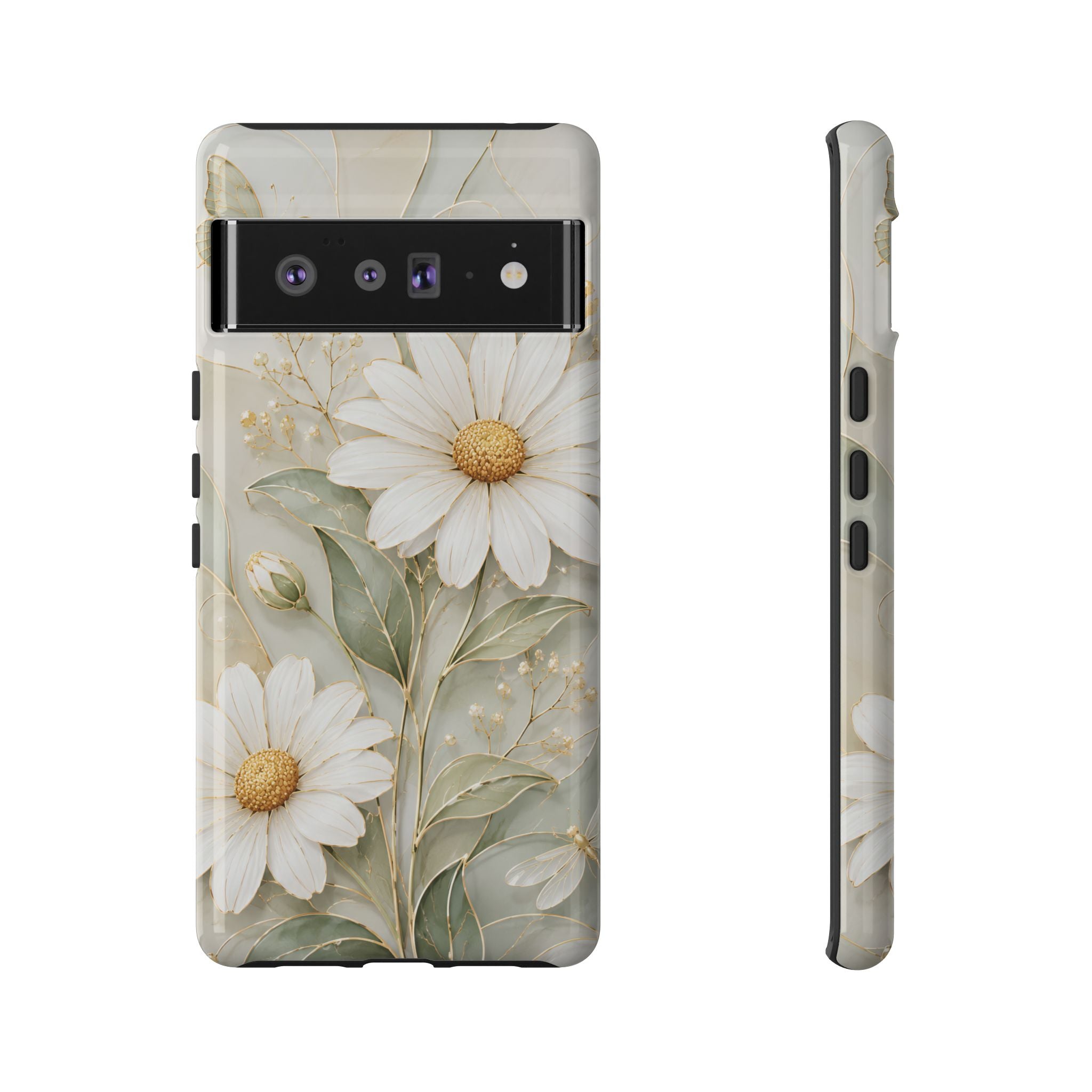 Vintage Daisy Google Pixel Phone Case | Cottagecore Floral Phone Cover