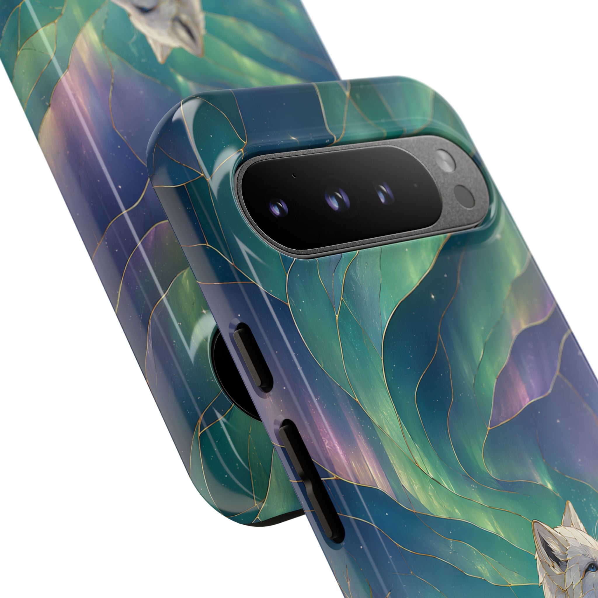 Arctic Google Pixel Fox Phone Case | Northern Lights Phone Case